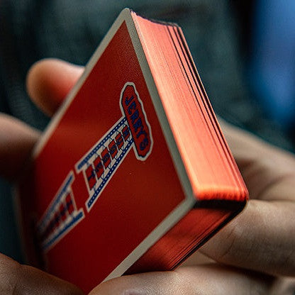Vintage Style Jerry's Nuggets Playing Cards - Red Deck for Poker, Magic Tricks & Cardistry | Premium Quality Collectible Cards for Game Nights & Performances