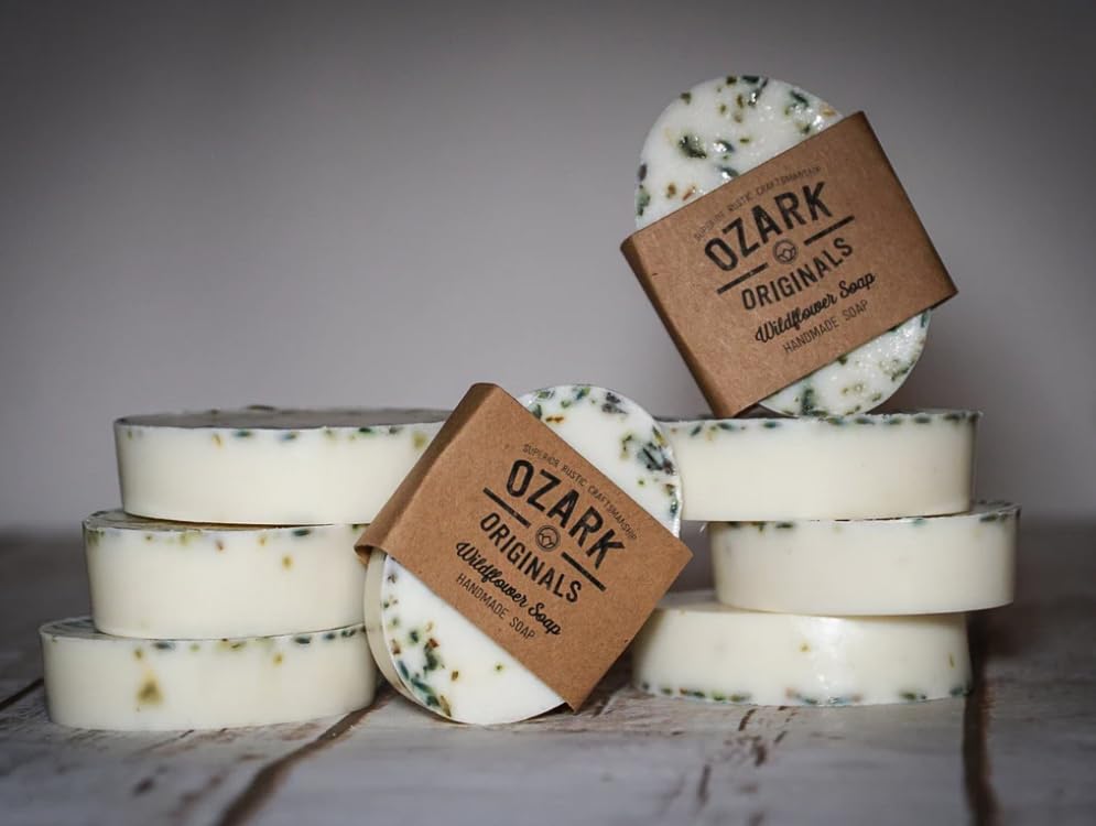 Ozark Wildflower Handmade Soap - Natural & Organic Bar Soap for Sensitive Skin - Perfect for Daily Use, Gifts & Spa Relaxation