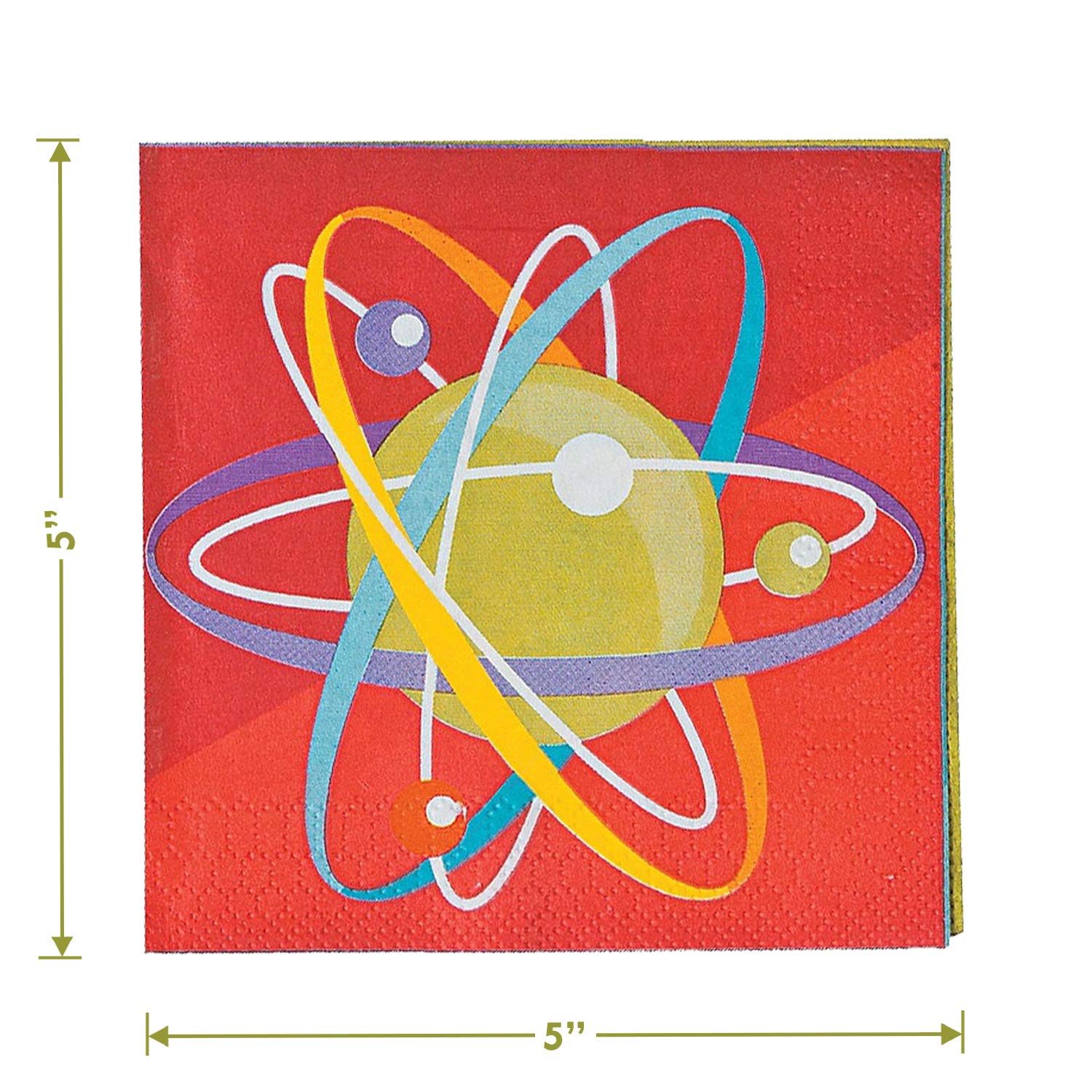 Science Party Supplies - 16-Piece Lab Experiment Beaker Paper Dessert Plates & Beverage Napkins Set for Kids Birthday, Classroom STEM Activities & Themed Events