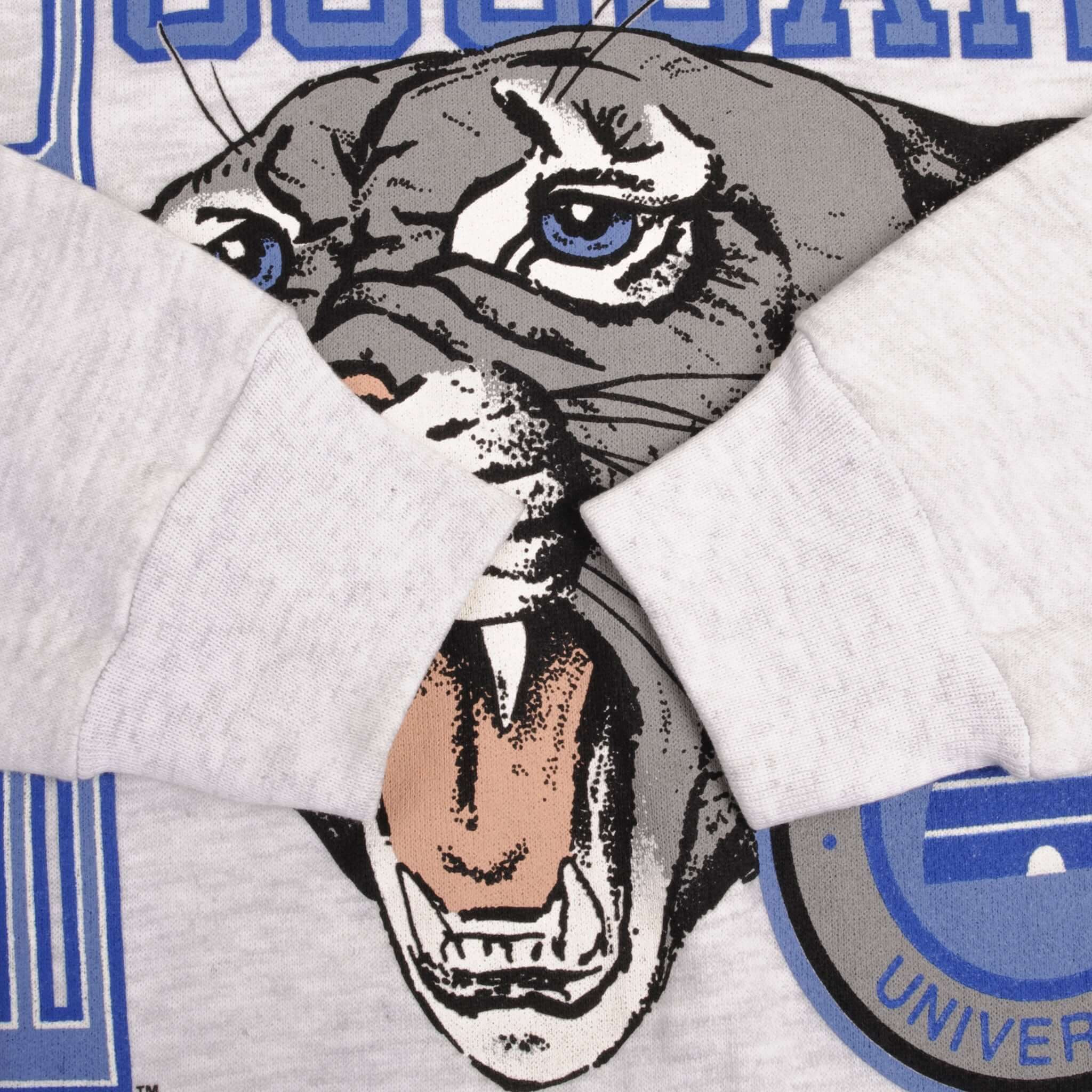 Vintage BYU Brigham Young University Cougars 1990s Sweatshirt XL - Made in USA Deadstock - Perfect for College Fans & Retro Fashion Enthusiasts