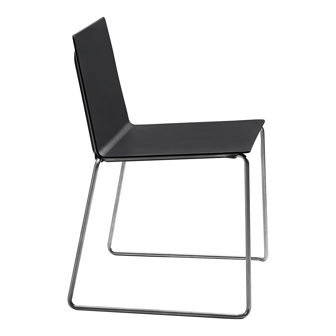 Stackable Dry Side Chair with Sled Base - Perfect for Dining Rooms, Offices, and Cafes