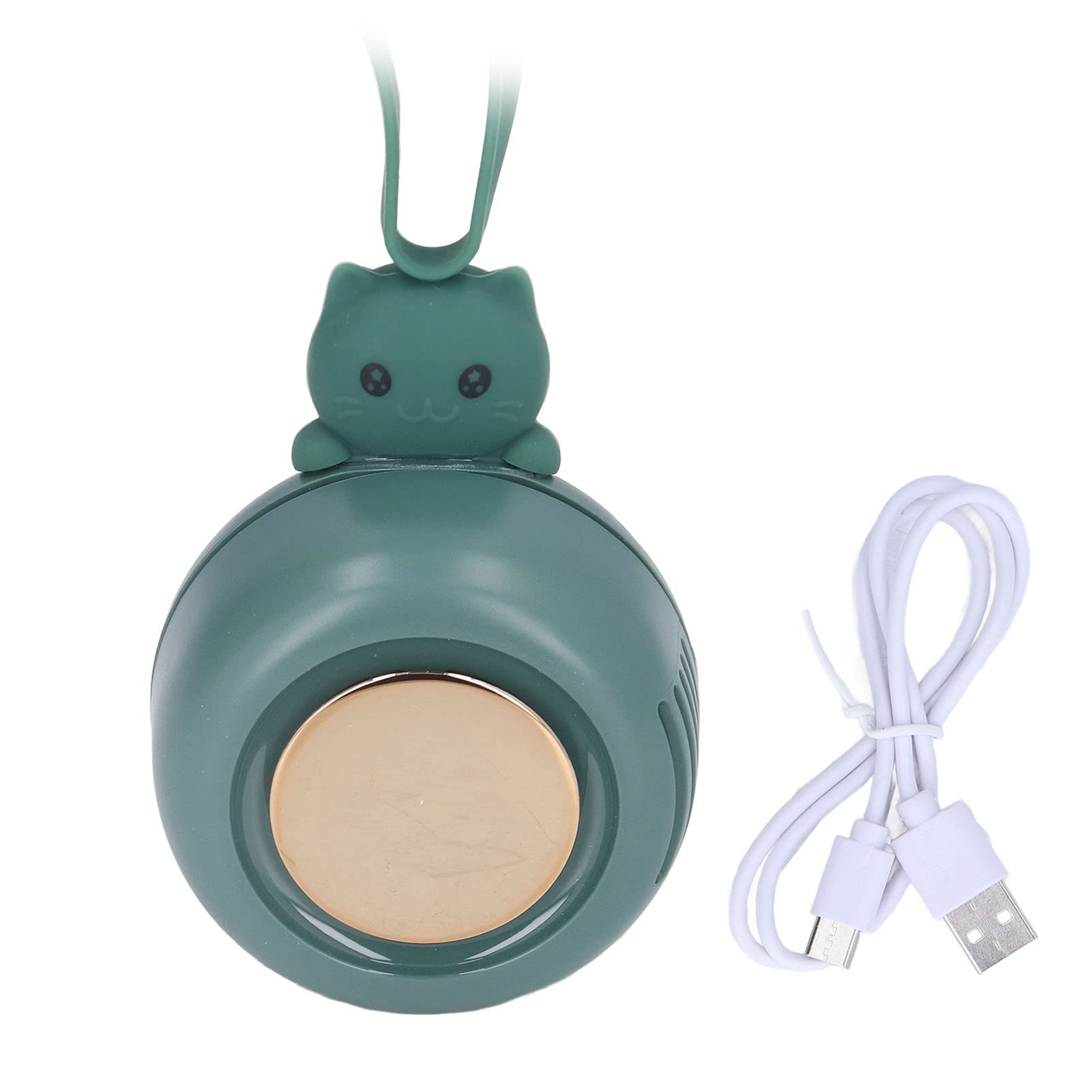 Mini Handheld Fan - USB Rechargeable Portable Snap Fan for Outdoor, Travel & Personal Use | Small Whirlwind Cooling Fan with Multifunction | Perfect for Hiking, Camping, Office & Summer Activities (Green)
