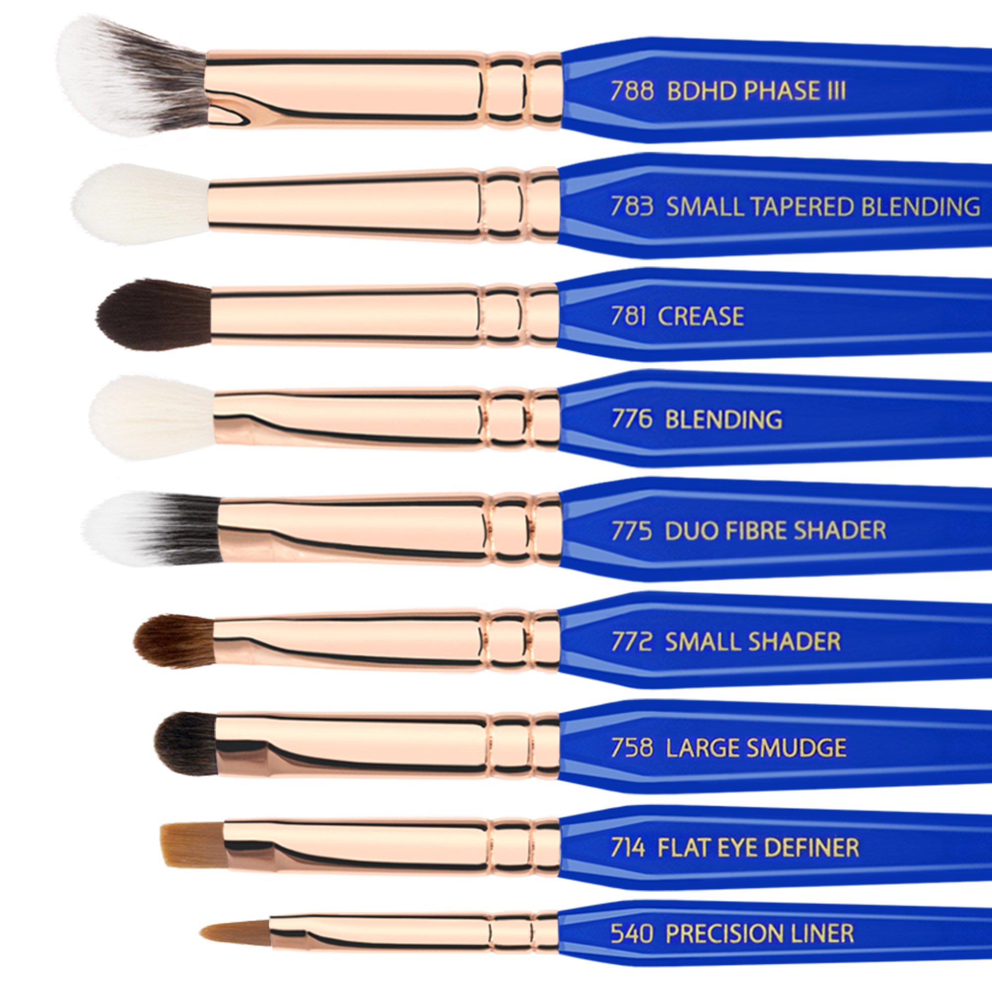 Bdellium Tools Professional 15-Piece Golden Triangle Makeup Brush Set with Stand-Up Pouch - Perfect for Makeup Artists, Beauty Enthusiasts & Travel Use
