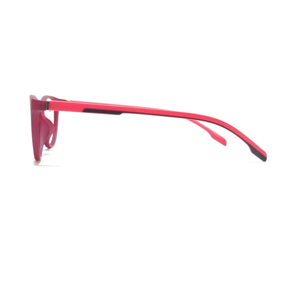 Red Cat Eye Kids Spectacle Frames - Zero Power Glasses for Boys & Girls Ages 3-6 Years | Stylish & Durable Eyewear for School, Reading & Playtime
