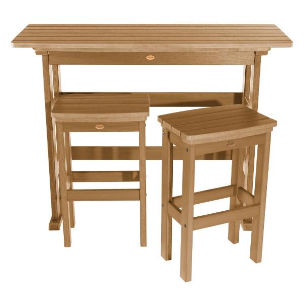 Lehigh 3-Piece Bar Height Balcony Patio Set - Outdoor Bistro Furniture for Small Spaces, Balconies & Decks