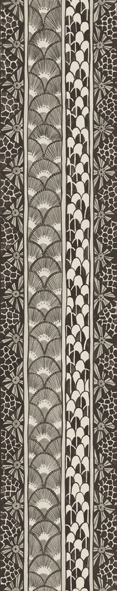 Cole & Son Ardmore Border Wallpaper - Black & White Floral Design for Living Room, Bedroom & Home Decor