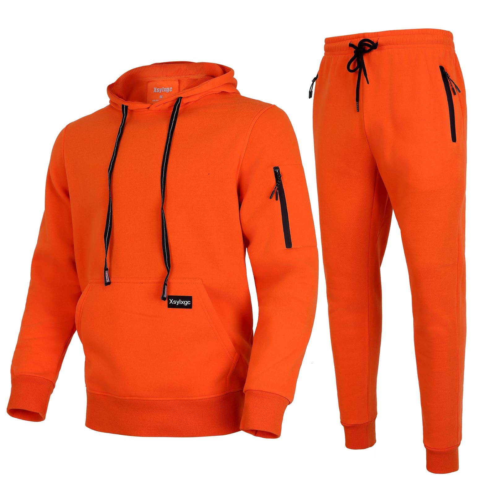 Men's 2-Piece Tracksuit Set - Comfortable Sweatpants & Hoodie with Pockets for Jogging, Gym & Casual Wear | Athletic Sweatsuit for Men