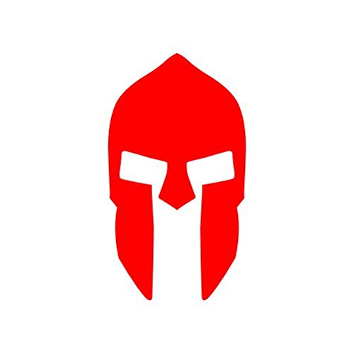 Spartan Helmet Sticker - Premium Die-Cut Vinyl Decal in Red - Perfect for Laptops, Cars, Motorcycles & DIY Projects