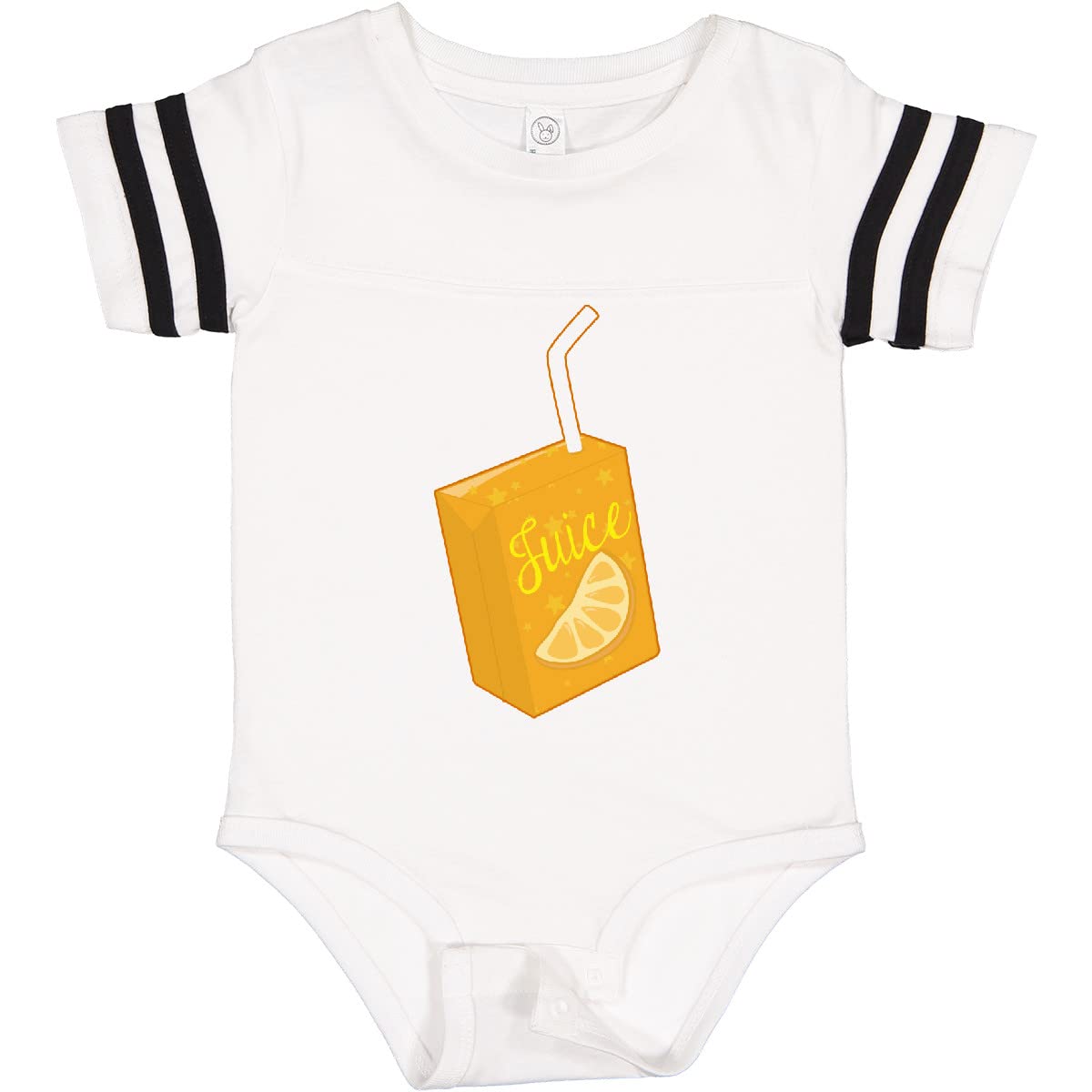 Inktastic Orange Juice Box Baby Bodysuit - Cute Cartoon Fruit Print Onesie for Infants & Toddlers - Perfect for Playdates, Daycare & Family Photos