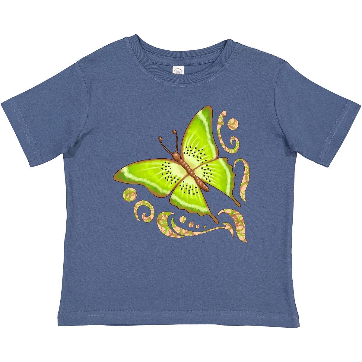 Inktastic Kiwi Butterfly Baby T-Shirt - Cute & Soft Cotton Tee for Infants & Toddlers - Perfect for Playdates, Family Photos & Everyday Wear