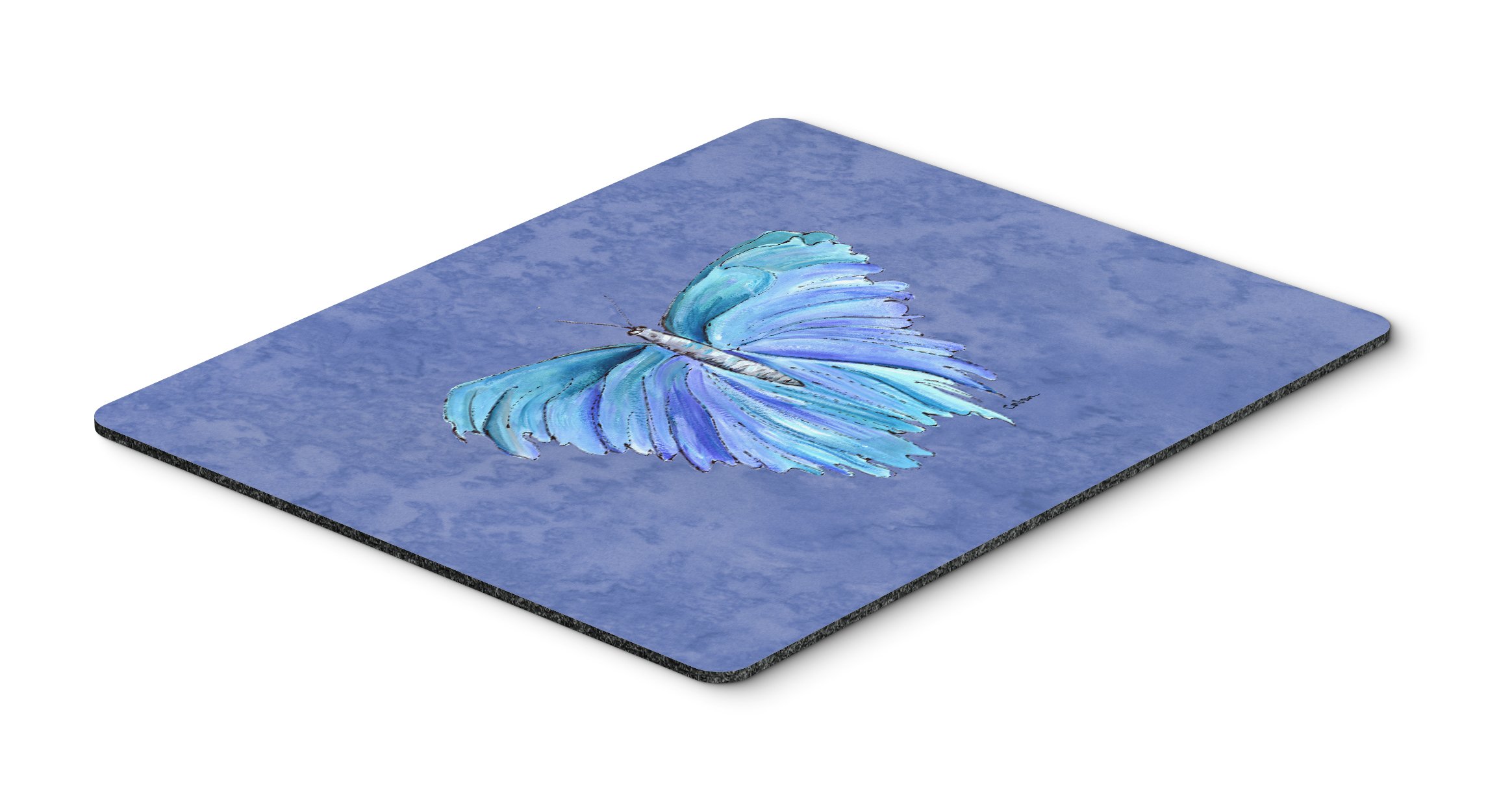 Caroline's Treasures 8855MP Butterfly Design Slate Blue Mouse Pad - Large Washable Non-Slip Desk Mat for Home Office, Gaming & Computer Work | Perfect for Laptops, Hot Pads & Trivets | Durable Surface for Daily Use & Workspace Decor