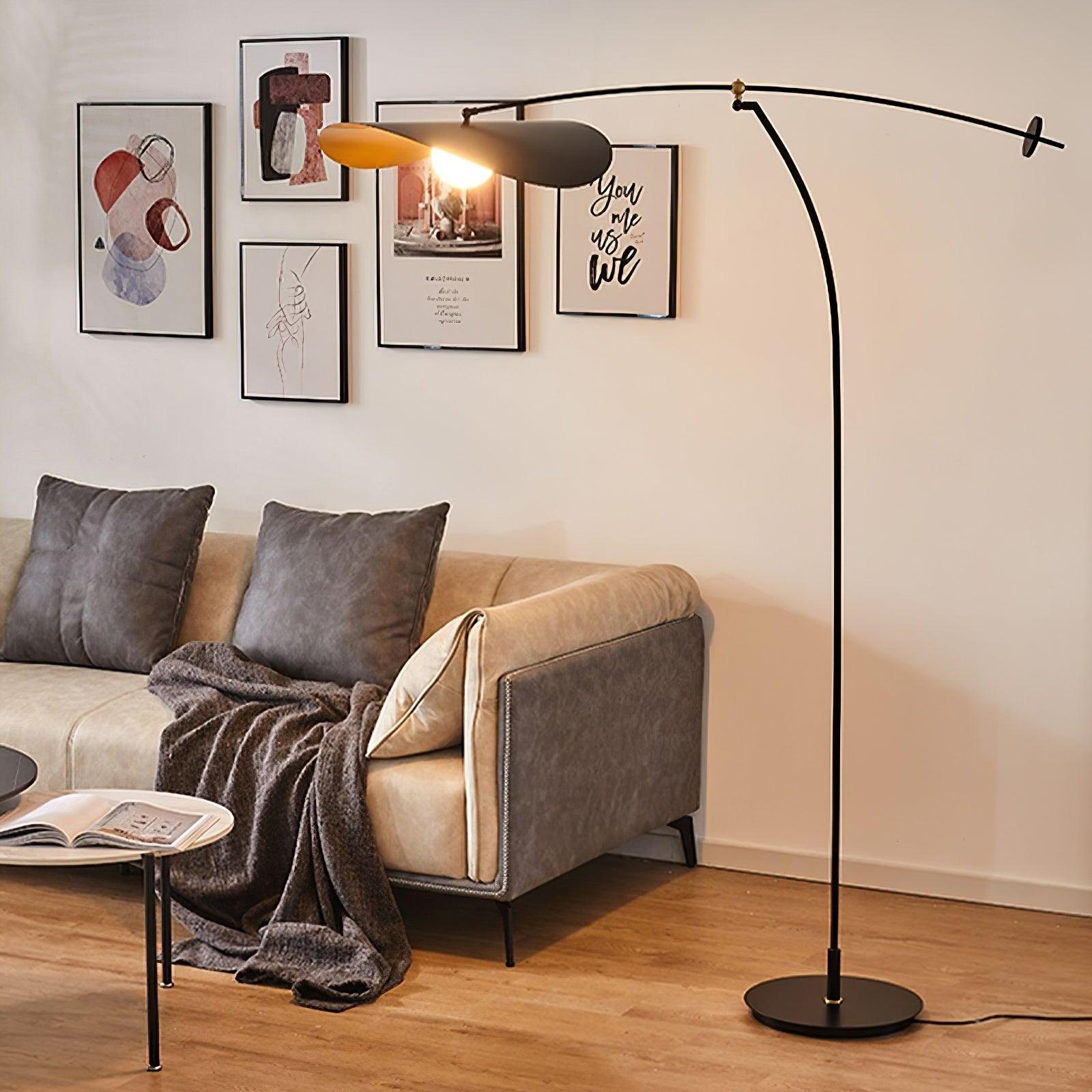 Modern Alonso Floor Lamp with Adjustable Brightness - Elegant Standing Light for Living Room, Bedroom, and Office - Perfect for Reading, Relaxing, and Ambient Lighting