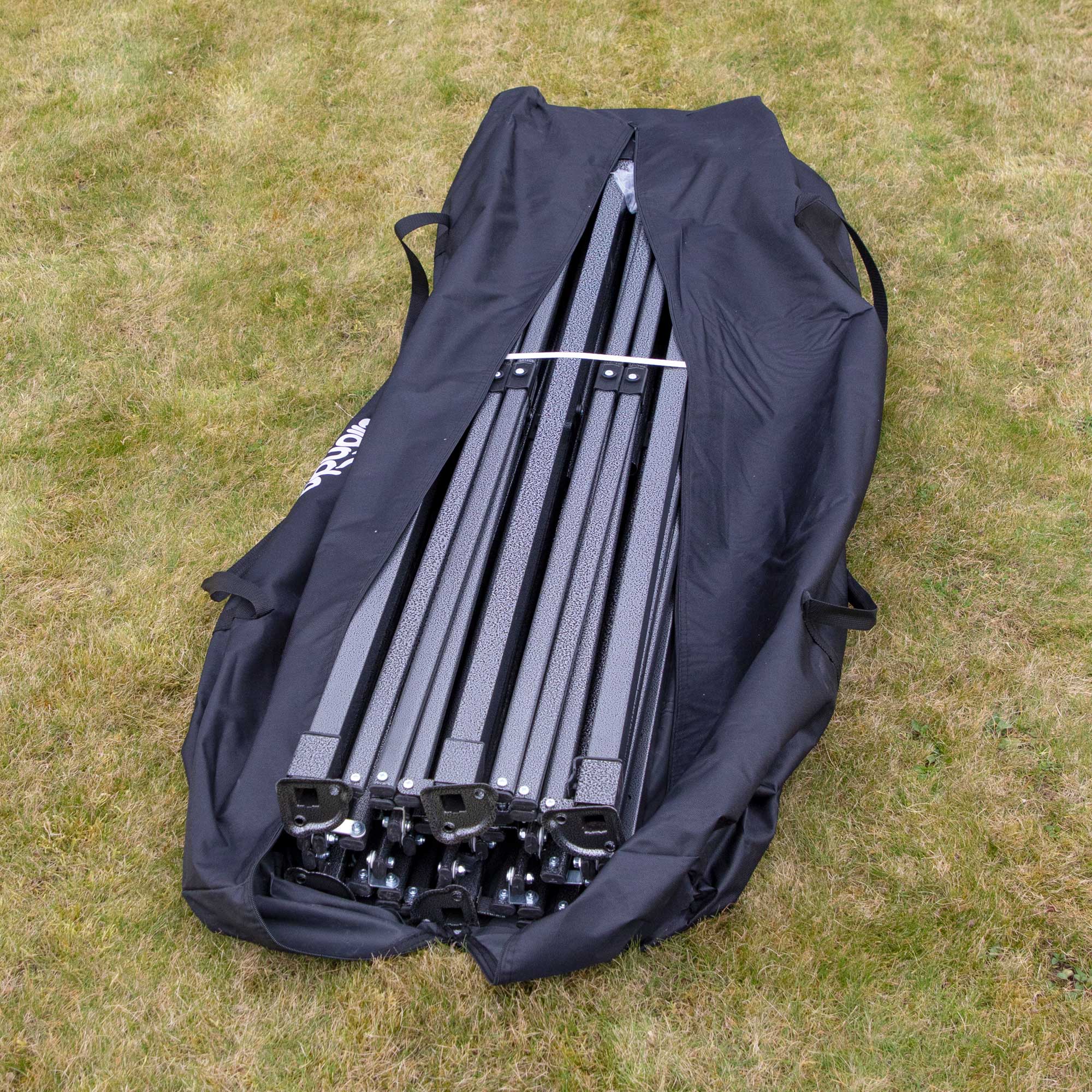 Premium 3x6m Pop Up Gazebo with Carry Bag - Waterproof Canopy, Includes Stakes & Weight Bags - Grey DG141 - Perfect for Outdoor Parties, Camping, Beach & Backyard Events