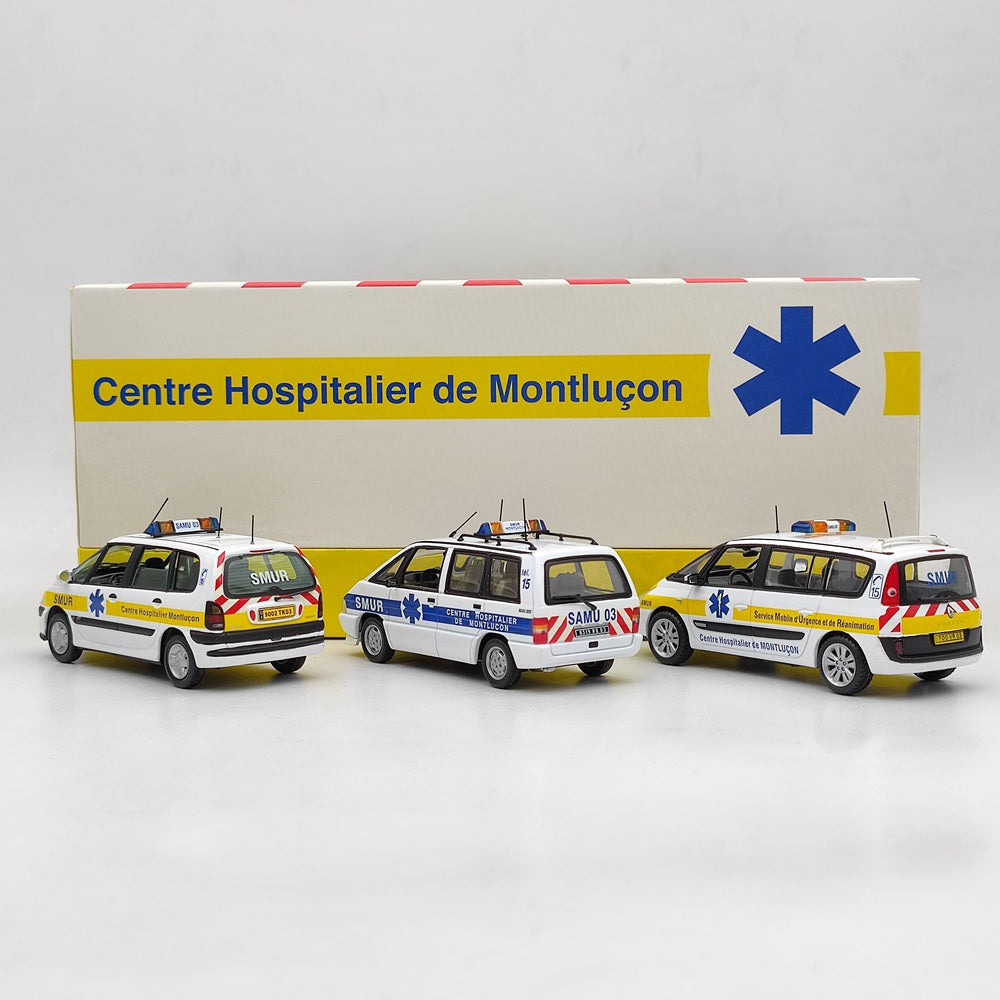 1/43 Scale Universal Hobbies Renault Espace SAMU 03 SMUR #2282 Diecast Model Car - Collectible Emergency Vehicle Toy for Display & Gifts (First Responder Scene)