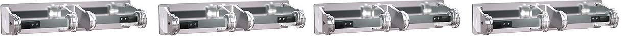 ASI 0715 Chrome-Plated Steel Double Surface Mounted Toilet Paper Holder (4-Pack) - Bathroom Tissue Roll Dispenser for Home & Commercial Use