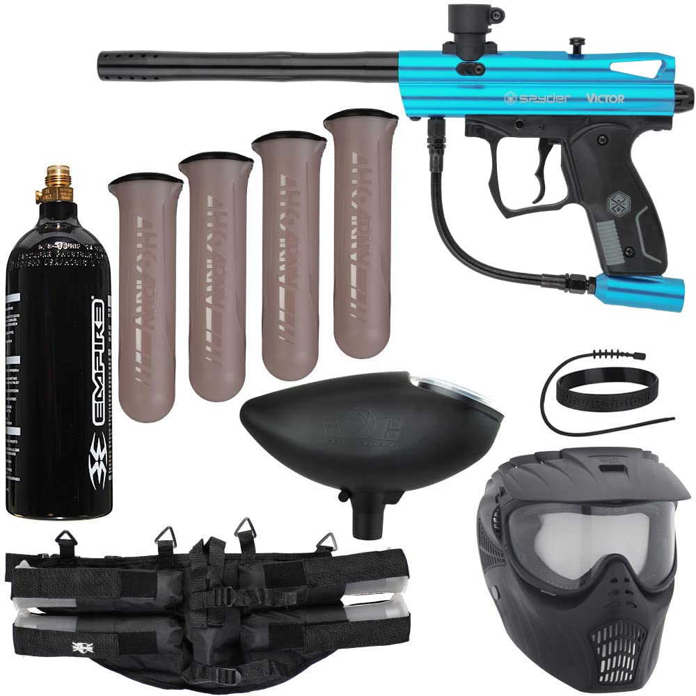 Action Village Kingman Spyder Epic Paintball Gun Package Kit (Victor) - High-Performance Paintball Marker for Outdoor Sports & Tactical Games