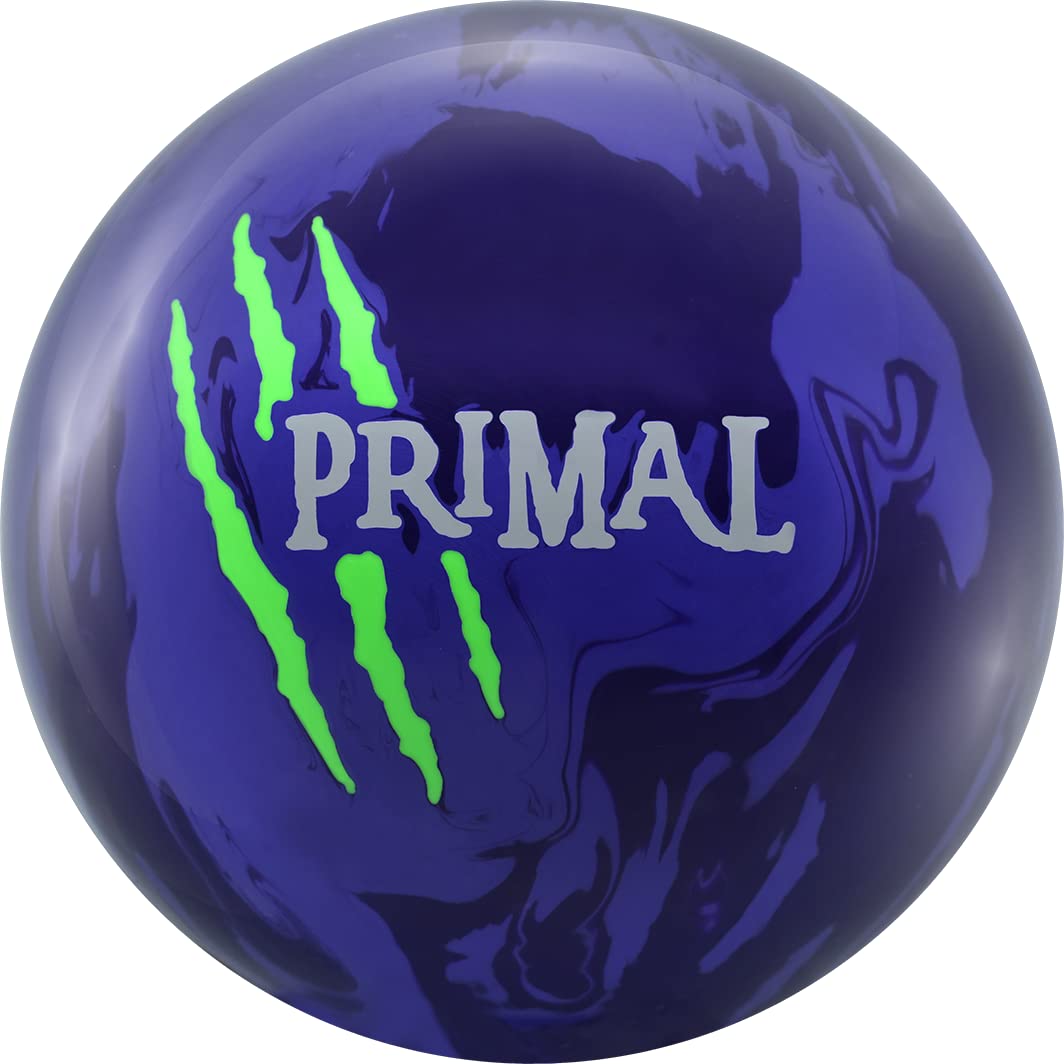 Motiv Primal Shock 15lb Bowling Ball - High Performance Reactive Resin for Hook Potential | Perfect for League Play & Tournament Competition