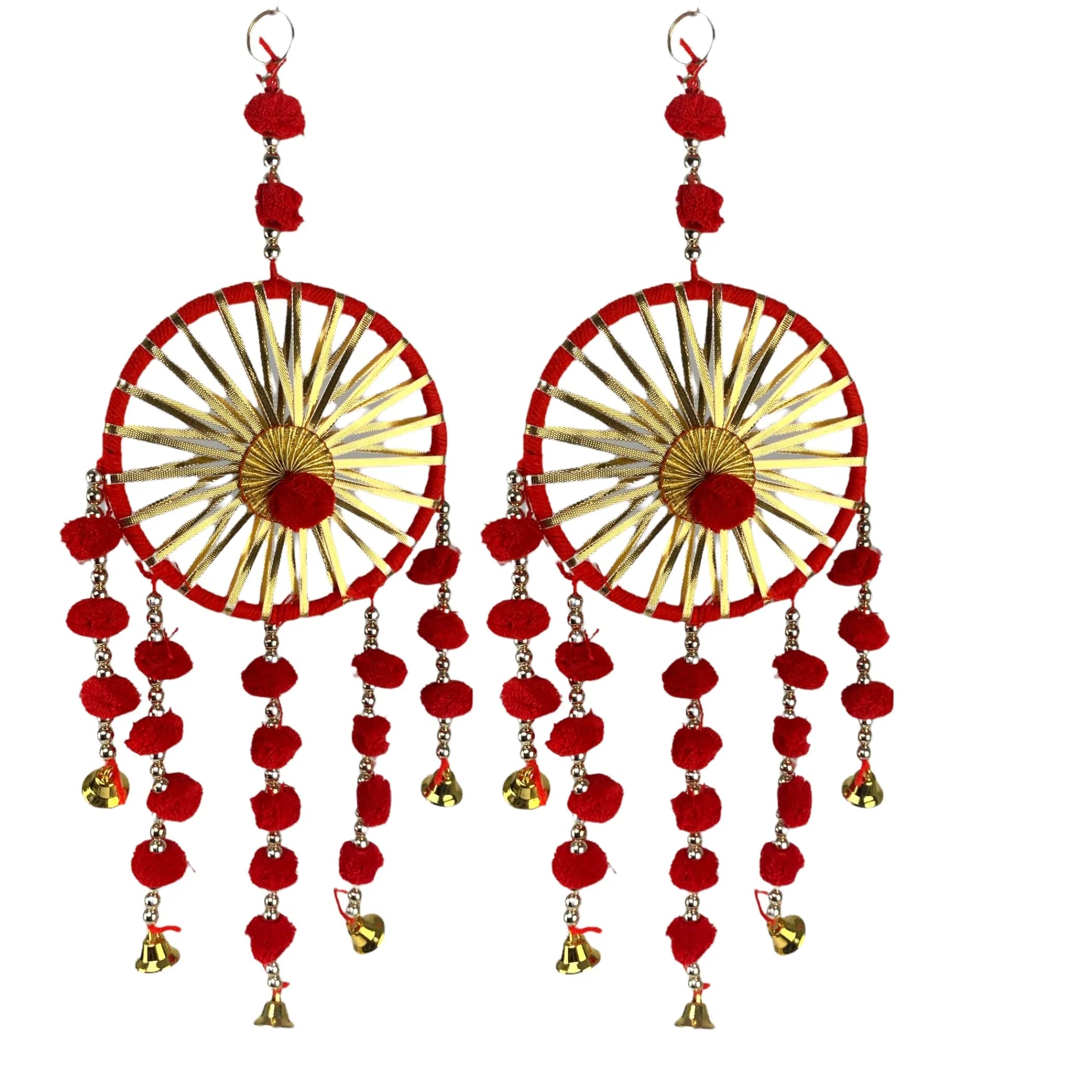 LOVENSPIRE 2 Carat Rajasthani Wall Hanging - Handmade Indian Ethnic Decor for Diwali, Weddings & Festivals | Perfect for Home Decor, Party Backdrop & Cultural Celebrations
