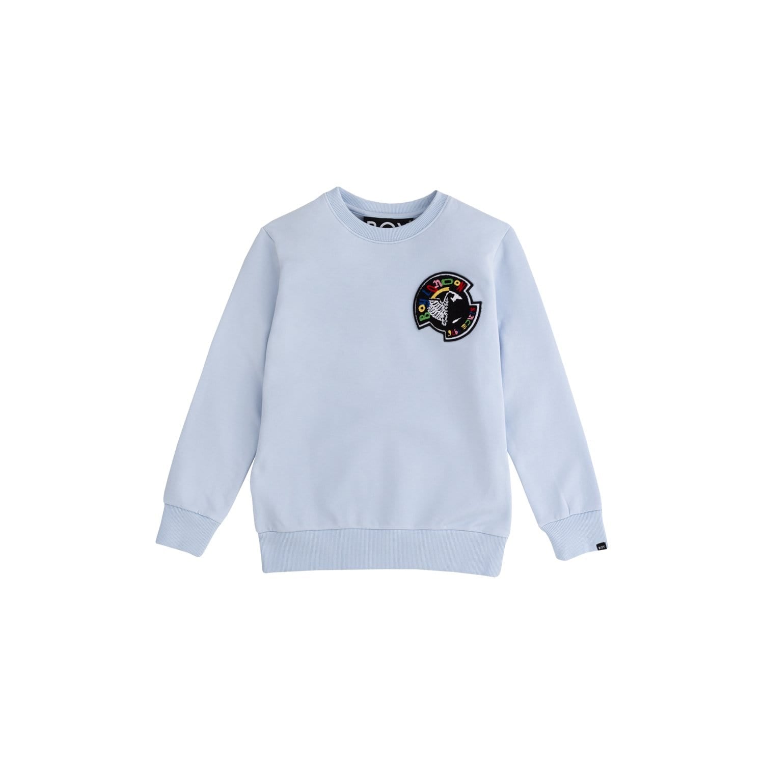 Boys' Embroidered Badge Hoodie - Stylish & Comfortable Kids' Sweatshirt for School, Play & Everyday Wear
