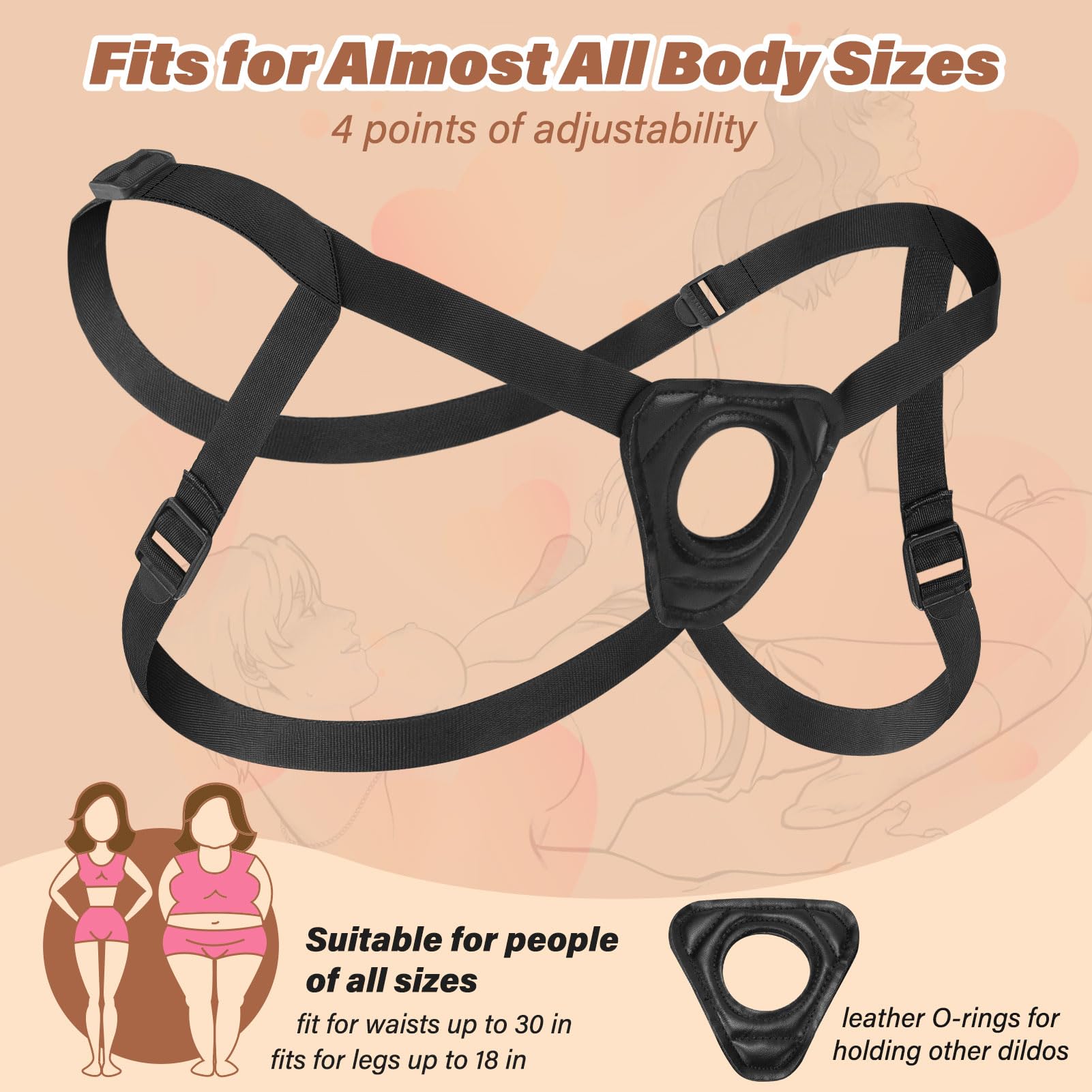 Premium Strap-On Dildo Harness Kit with 7