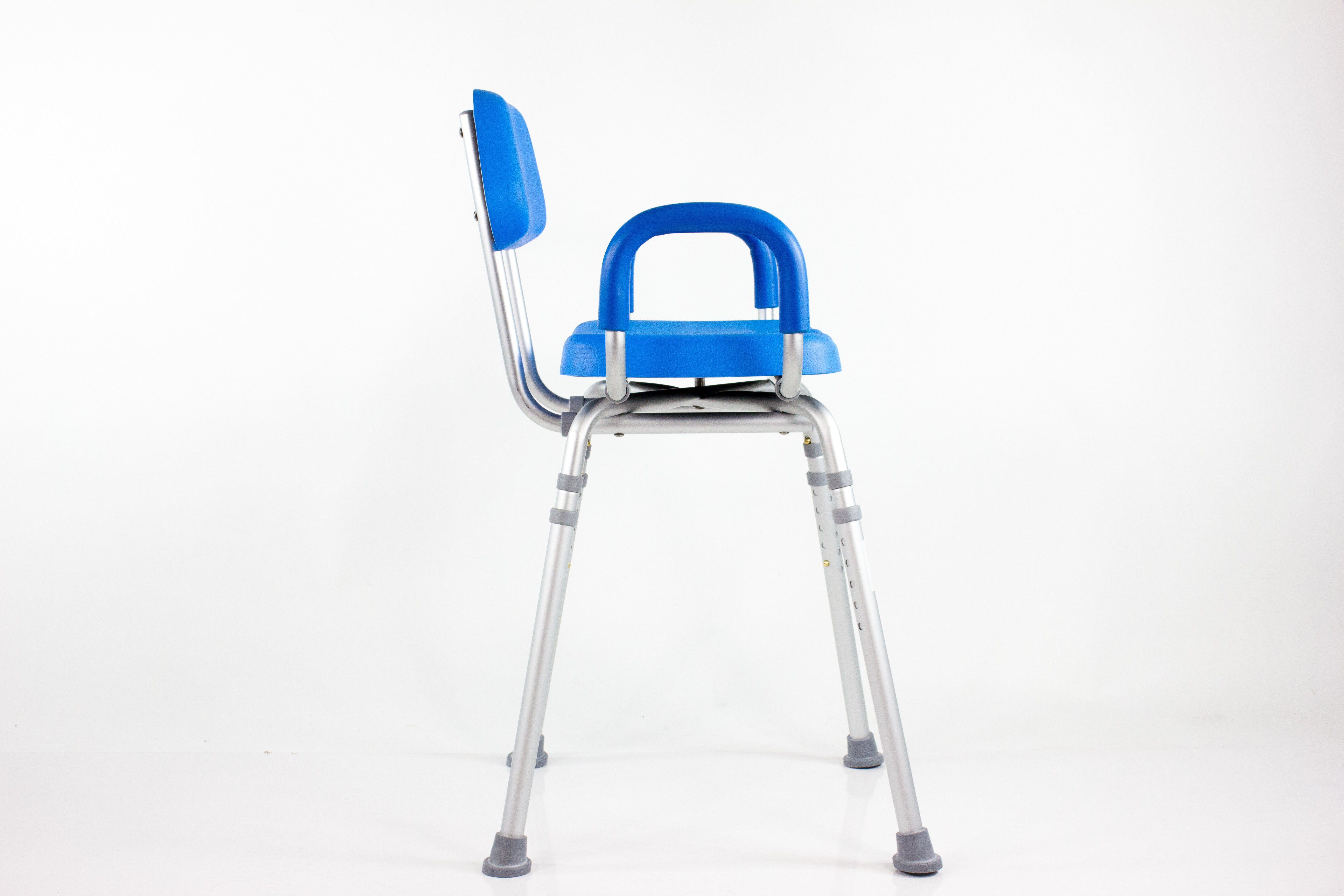 Platinum Health HIP CHAIR APEX - Adjustable Height & Angle Padded Shower Chair for Elderly & Disabled - Non-Slip Bath Seat for Safe Showering & Bathroom Use