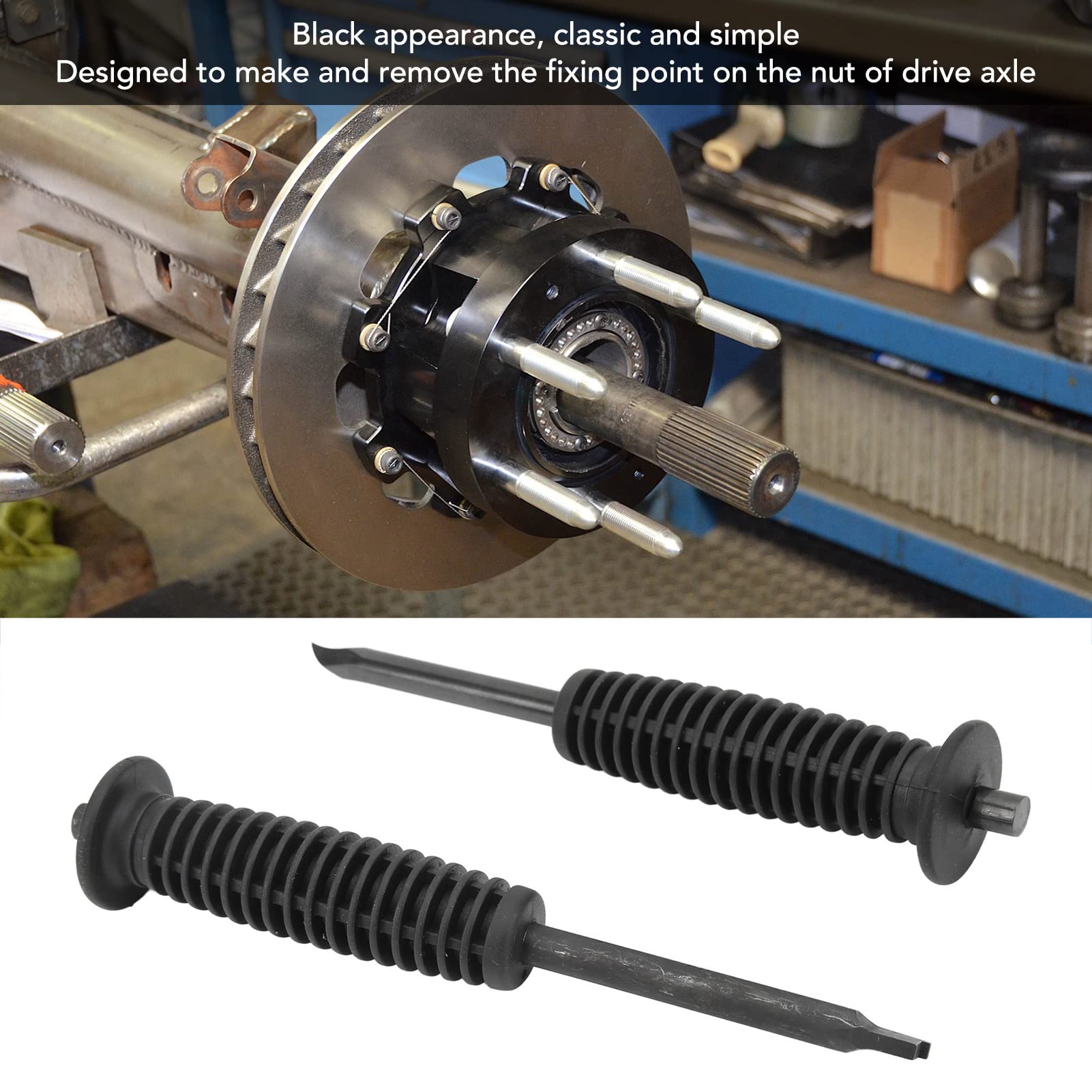 2PCS Drive Axle Nut Remover & Installer Tool - Heavy Duty Steel Car Axle Nut Removal Kit - Compatible with Toyota Camry & Lexus ES - Perfect for DIY Auto Repair & Maintenance