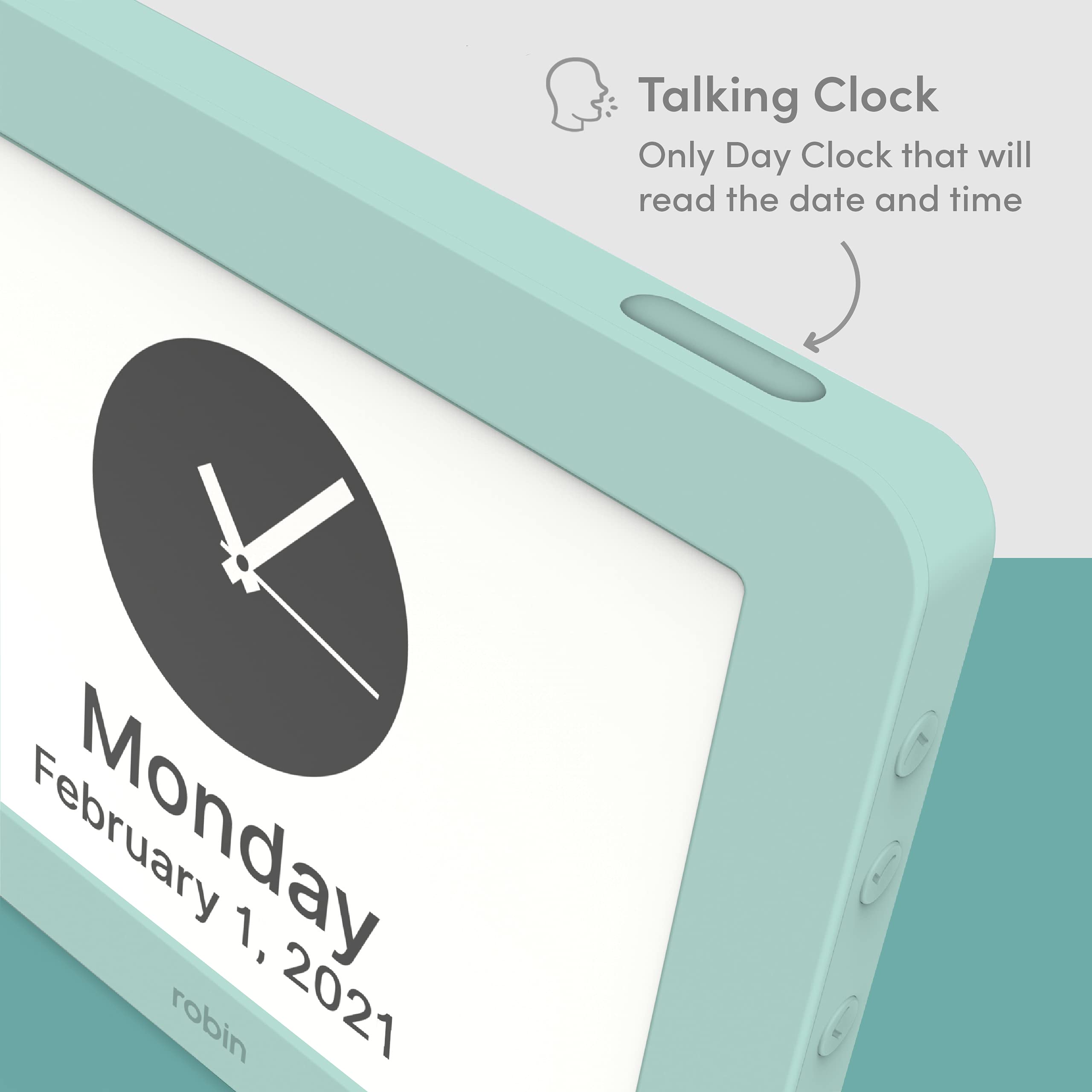 Extra Large Digital Calendar Clock for Elderly & Seniors - Day & Date Display, Dementia & Alzheimer's Friendly, Easy-to-Read Bedside Clock - Perfect for Memory Care, Nursing Homes & Home Use