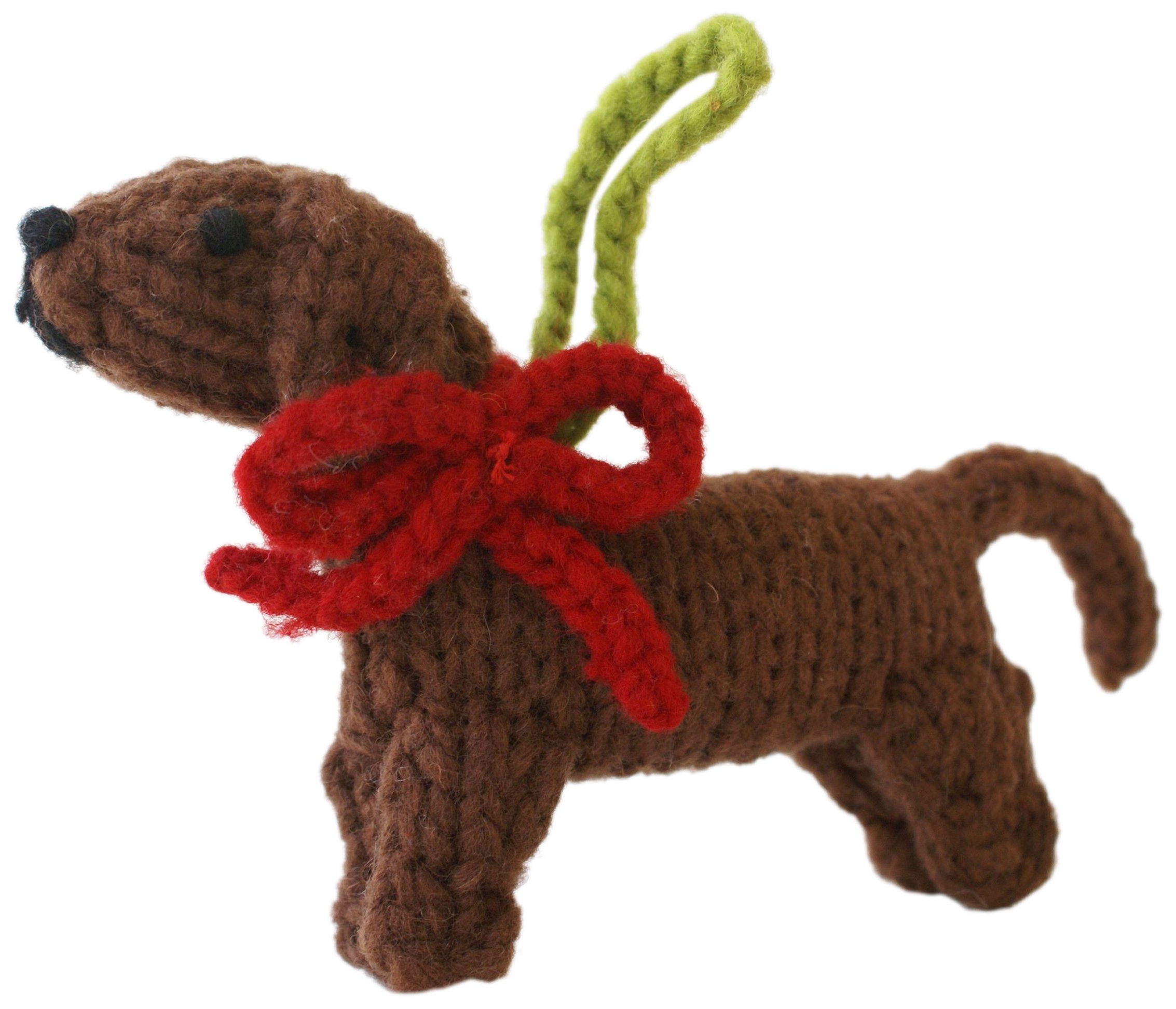 Chilly Dog Dachshund Dog Ornament - Cute Dachshund Figurine for Home Decor, Christmas Tree Decoration & Gift Idea