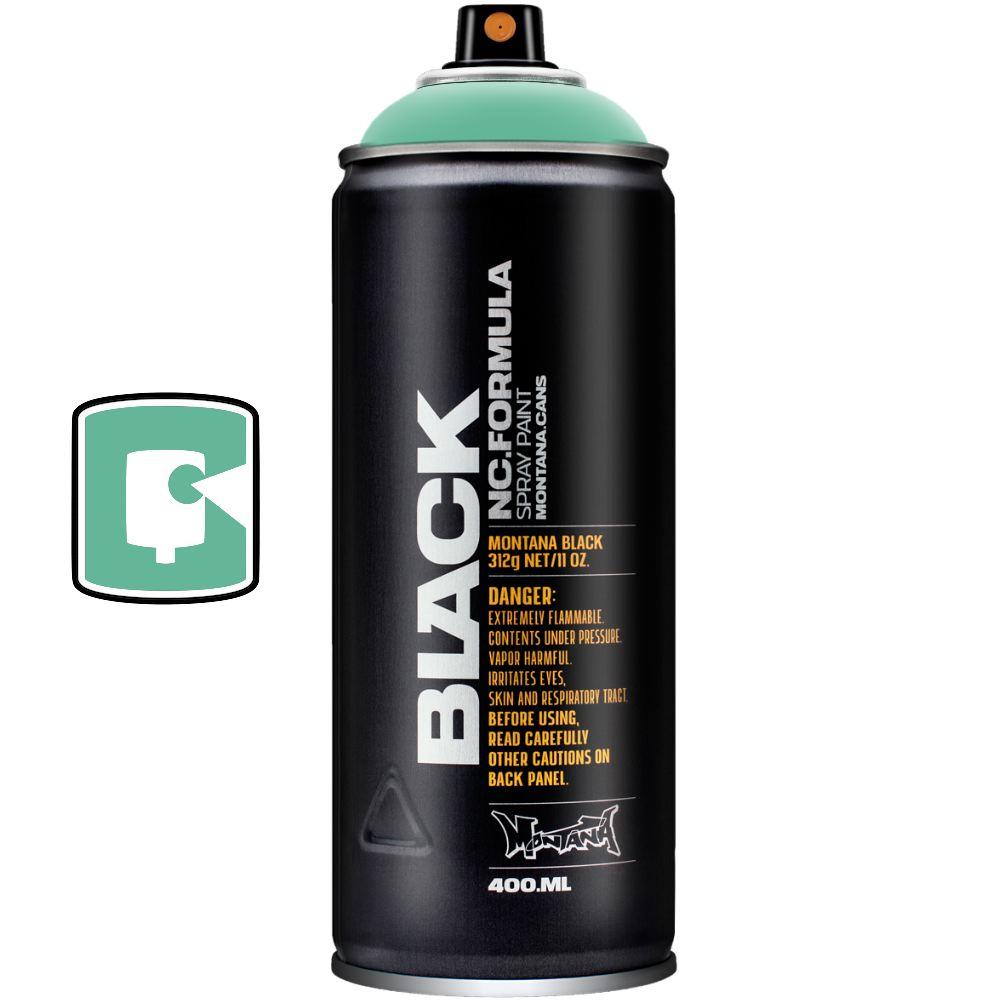 Montana Black 400ML Spray Paint - High-Quality Graffiti & Art Supplies for Walls, Canvas & DIY Projects