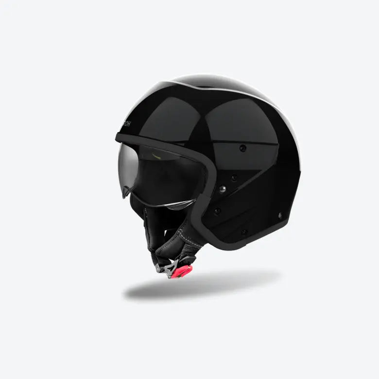 Airoh J 110 Black Glitter Motorcycle Helmet - Lightweight DOT Certified Full Face Helmet for Men & Women - Perfect for Street Biking, Racing & Commuting