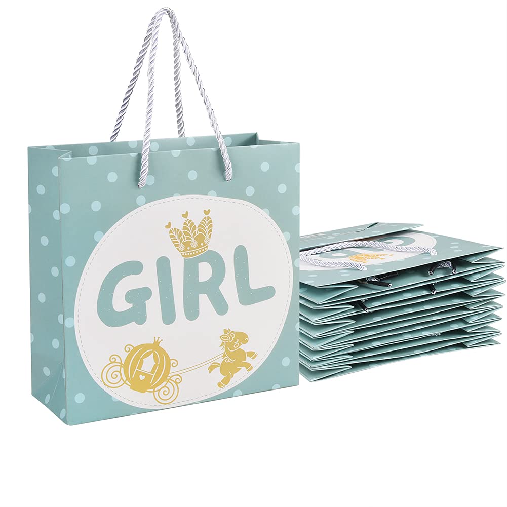 Adorable Animal-Themed Baby Shower Gift Bags - 12 Pack Cute Party Favor Bags for Kids Birthday (7.87