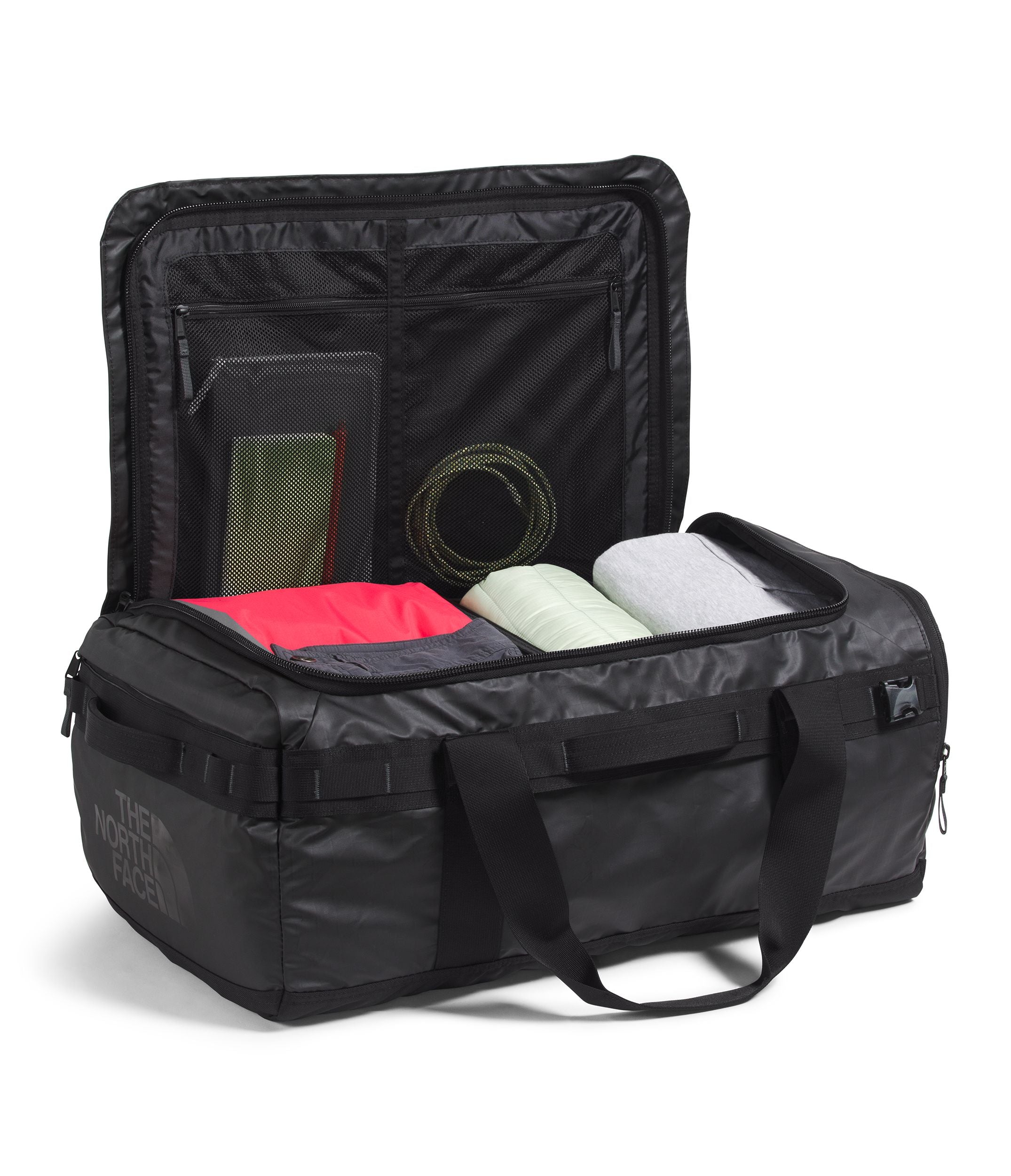 The North Face Base Camp Voyager Duffel 62L - Durable Travel Duffel Bag for Camping, Hiking & Adventure Gear Storage | Water-Resistant & Heavy-Duty