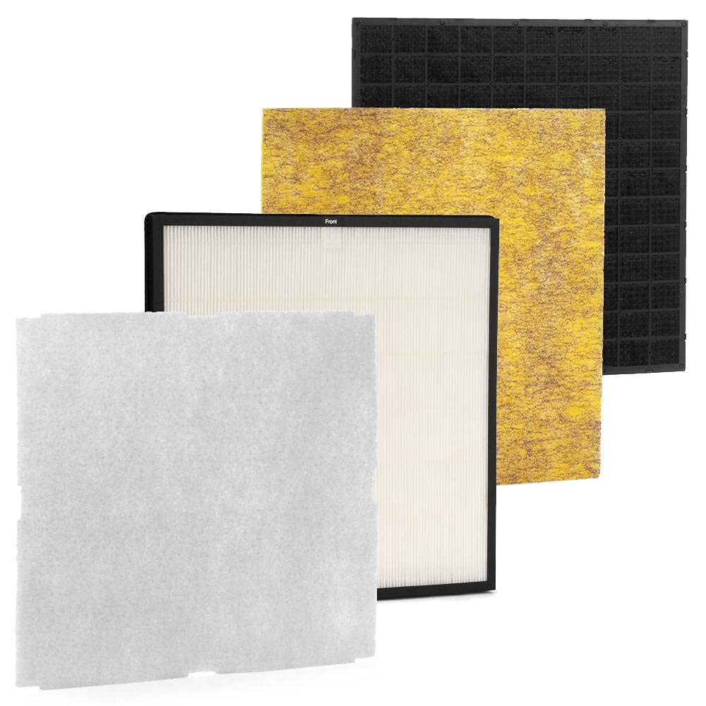 Rabbit Air MinusA2 HEPA Replacement Filter Kit for SPA-700A & SPA-780A/N Air Purifiers - Germ Defense Customized Filter for Home, Office and Bedroom Air Purification