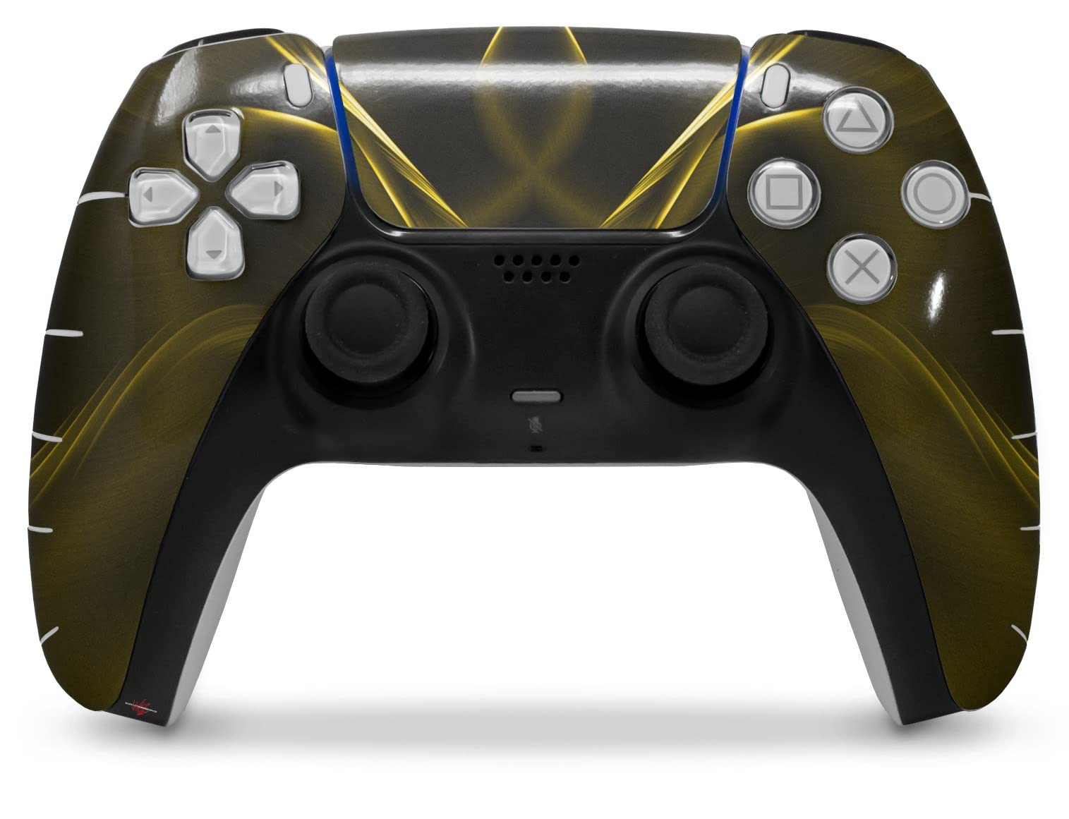 PS5 DualSense Skin Wrap - Abstract Yellow for Gaming & Protection