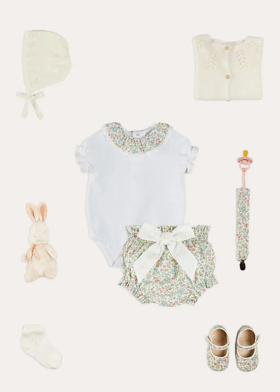 Cordelia Bodysuit for Baby Girls - Soft Cotton Onesie with Snap Buttons - Perfect for Newborn, Infant & Toddler Outfits - Ideal for Everyday Wear, Photo Shoots & Special Occasions
