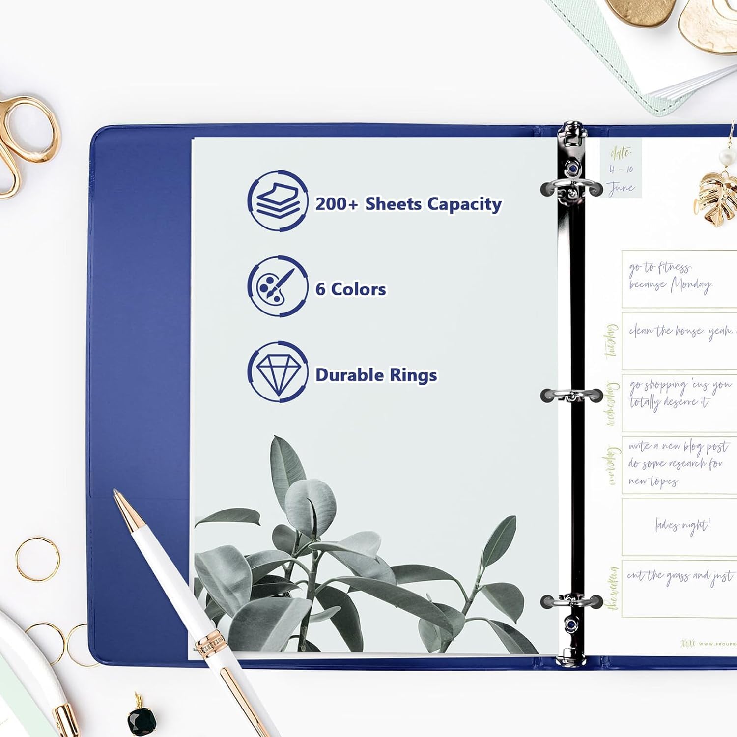 (50 Pack) 1 Inch 3 Ring Hardcover Binders with Clear View Cover & Pockets - Bulk School, Office & Teacher Supplies (Blue) | Perfect for Classroom Organization, Business Presentations & Portfolio Storage