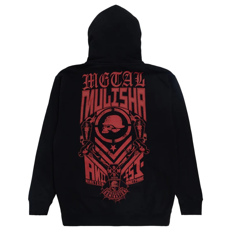 Metal Mulisha Blue Collar Zip-Up Hoodie for Men - Stylish Pullover Jacket for Streetwear, Work & Outdoor Activities