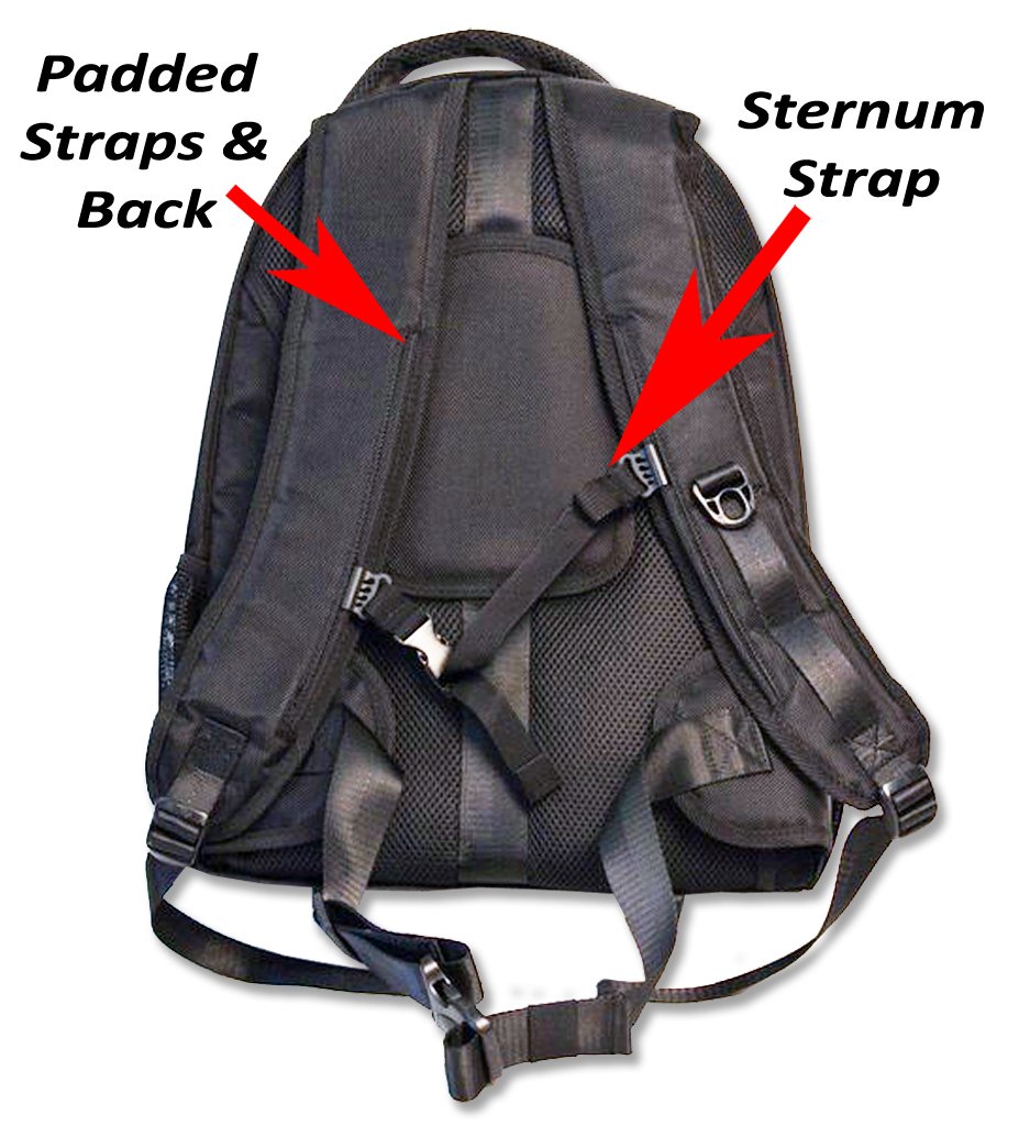 Solar Powered Backpack with 12k mAh Battery - Portable Charging for Phones & Devices, Black & Blue Hiking Backpack - Perfect for Outdoor Adventures, Travel & Emergency Power Supply