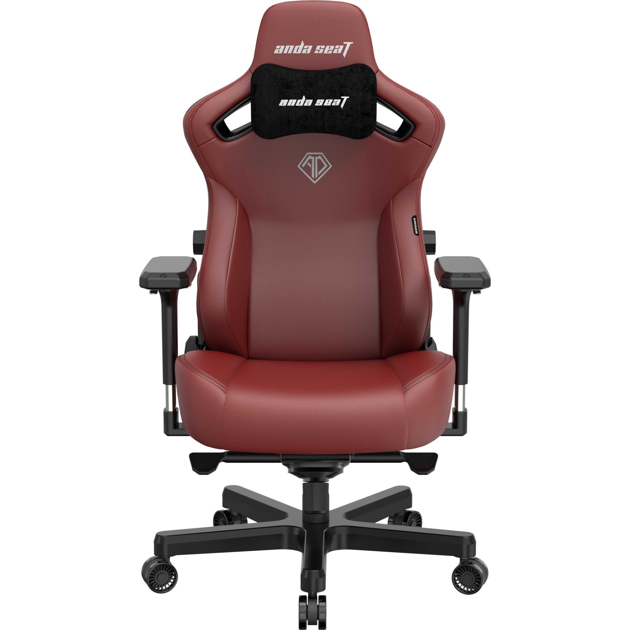 Anda Seat Kaiser 3 Series Premium Ergonomic Gaming Chair - Large Size, Maroon Red for PC, Console & Office Use