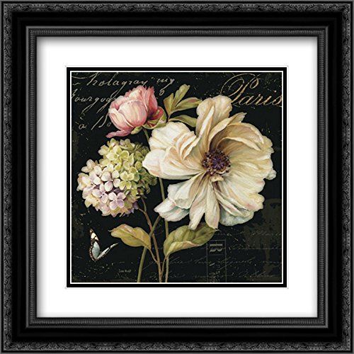 Black Ornate Wood Frame with Double Matting