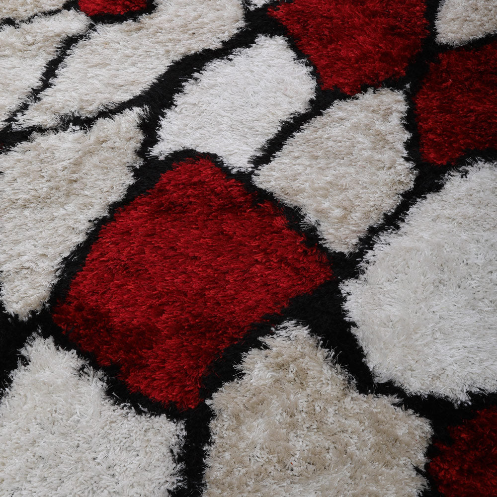 Hand Tufted Wool Rug - Soft & Durable Non-Slip Area Rug for Living Room, Bedroom, Nursery - Traditional Floral Design Home Decor