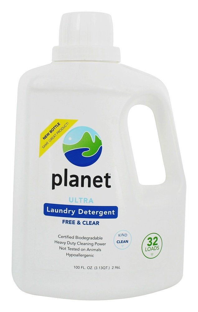 Planet Ultra Liquid Laundry Detergent - 100 oz (2.96L) High-Efficiency HE Cleaner for All Fabrics | Perfect for Families, Sensitive Skin & Heavy-Duty Stain Removal