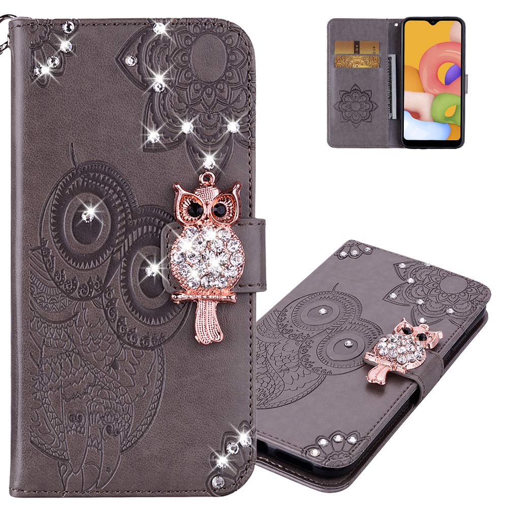 Samsung Galaxy A12 Owl Case with Card Slot & Stand for Daily Use