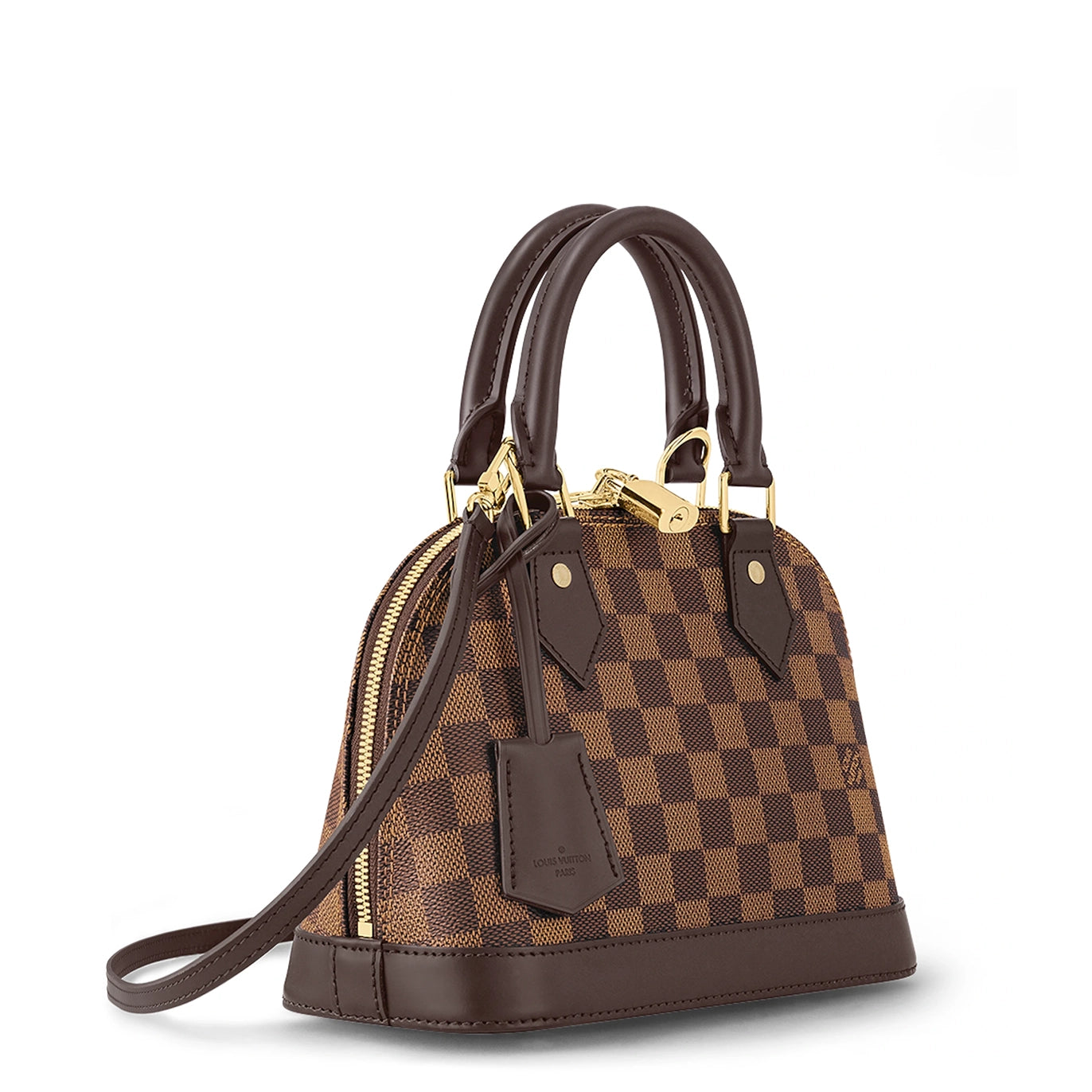 Louis Vuitton Damier Ebene Canvas Alma BB Crossbody Bag - Luxury Designer Handbag for Women, Perfect for Work, Travel & Everyday Use