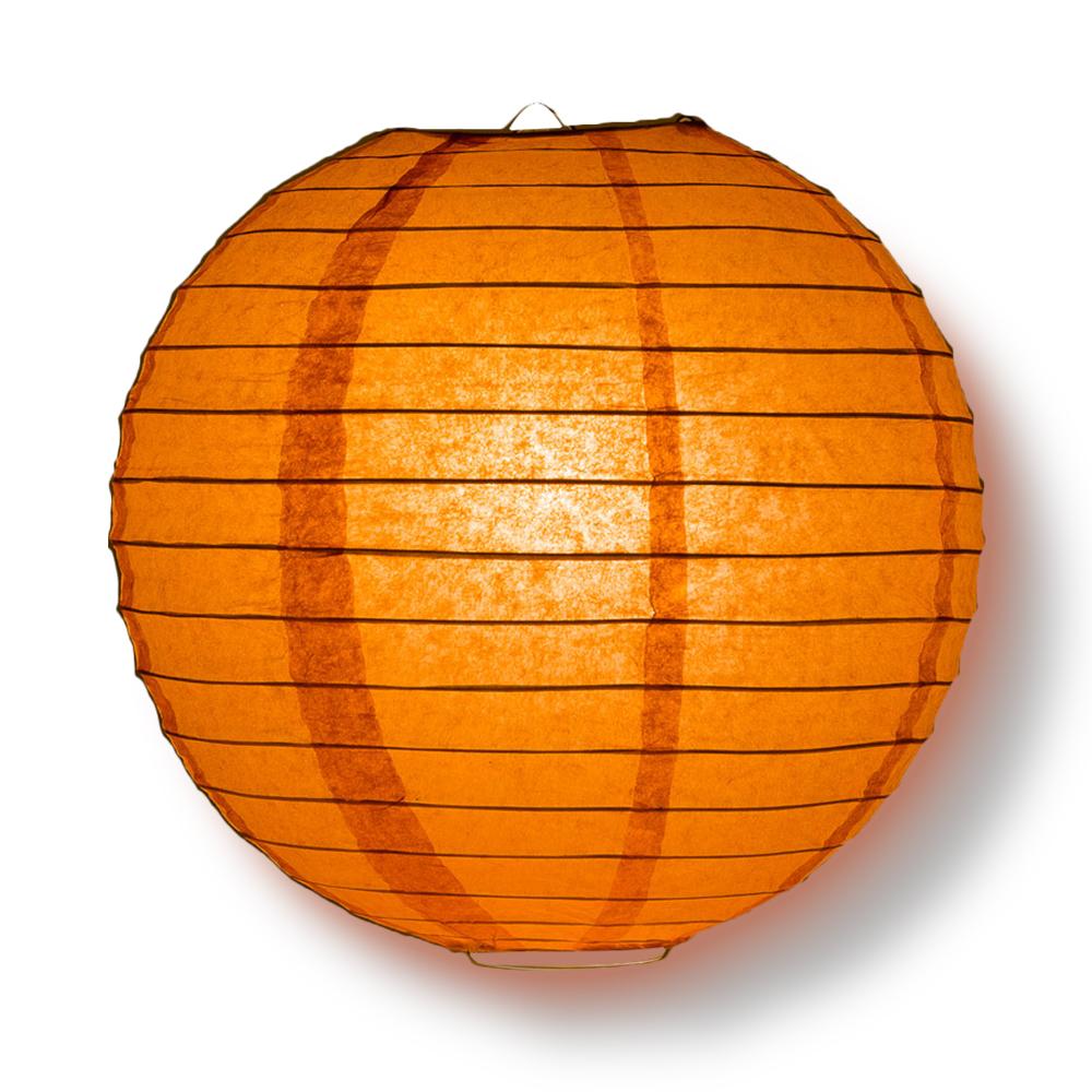12-Piece Persimmon Orange Paper Lantern Set - 12/10/8 Inch Asian Festival Decorations for Chinese New Year, Weddings & Home Party Decor