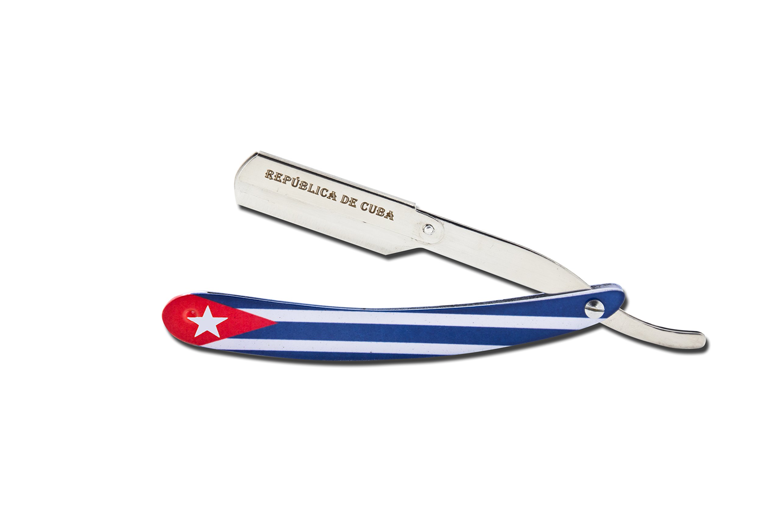 Premium Cuban Flag Design Swing Lock Razor - Vintage Style Double Edge Safety Razor for Men | Perfect for Travel, Grooming Kits & Patriotic Gifts