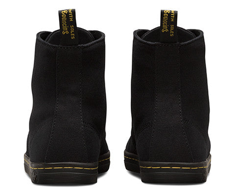 Dr. Martens Alfie Boot - Black Canvas Unisex Ankle Boots for Men & Women | Comfortable & Stylish for Casual Wear, Work & Outdoor Activities