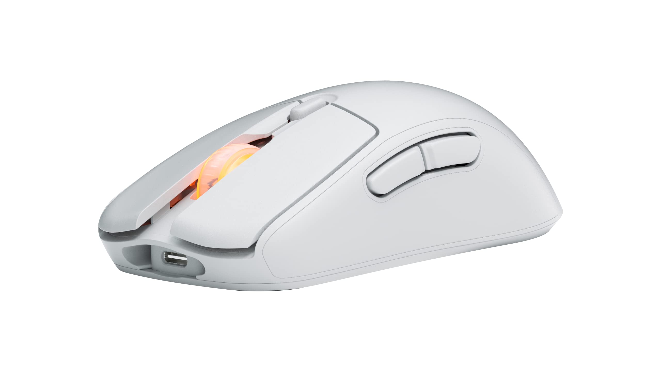 Fnatic BOLT White Wireless Gaming Mouse - Lightweight 69g Design, High-Precision Pixart 3370 Sensor, 110-210h Battery Life, USB-C Fast Charging, Kailh GM 8.0 Switches, 4 Customizable Profiles, 4 DPI Stages, Virgin PTFE Skates - Perfect for FPS, MOBA & Esports Gaming (Windows Compatible)
