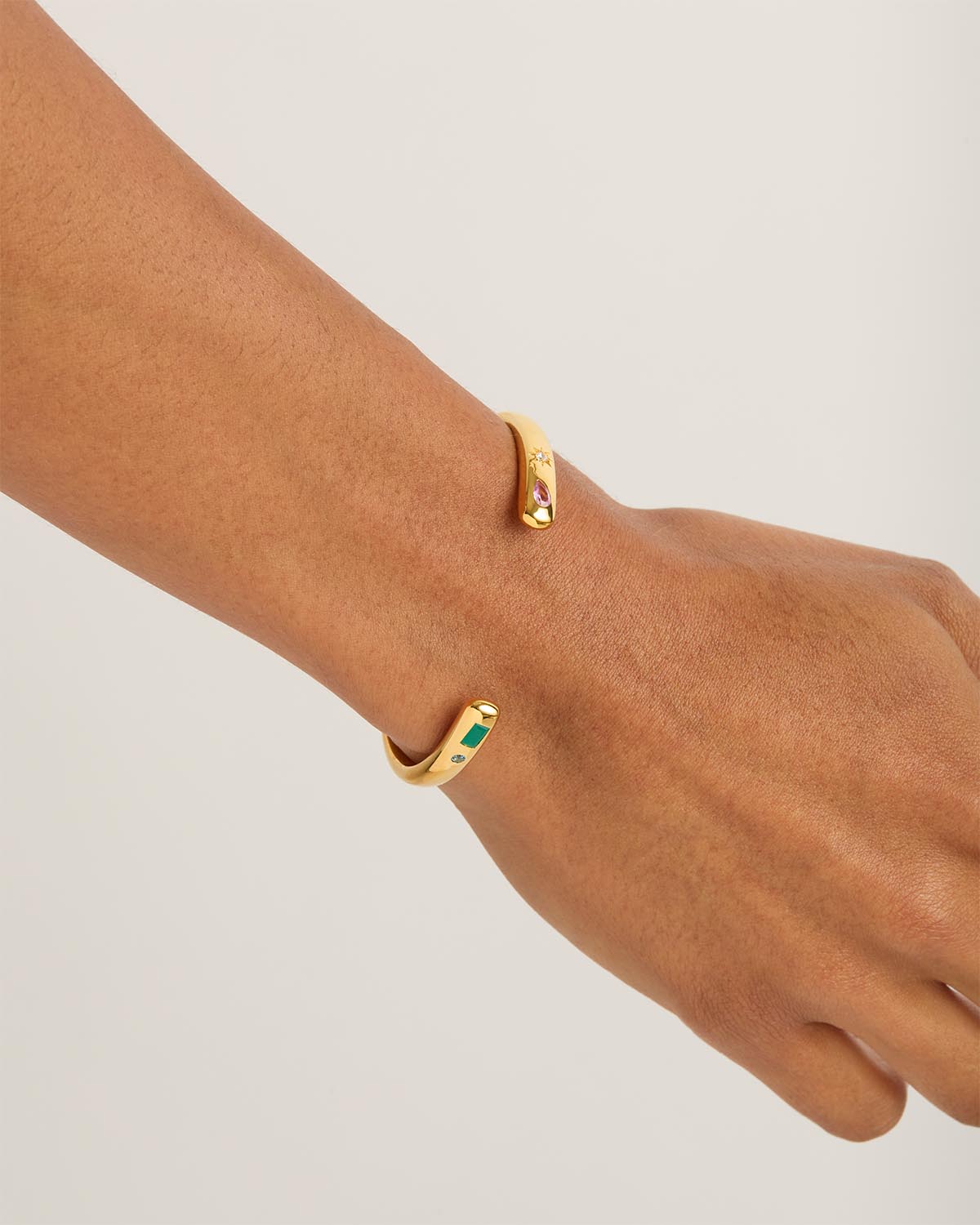 18K Gold Vermeil Connect to the Universe Cuff Bracelet - Elegant Zodiac Jewelry for Women, Perfect for Astrology Lovers & Spiritual Gifts