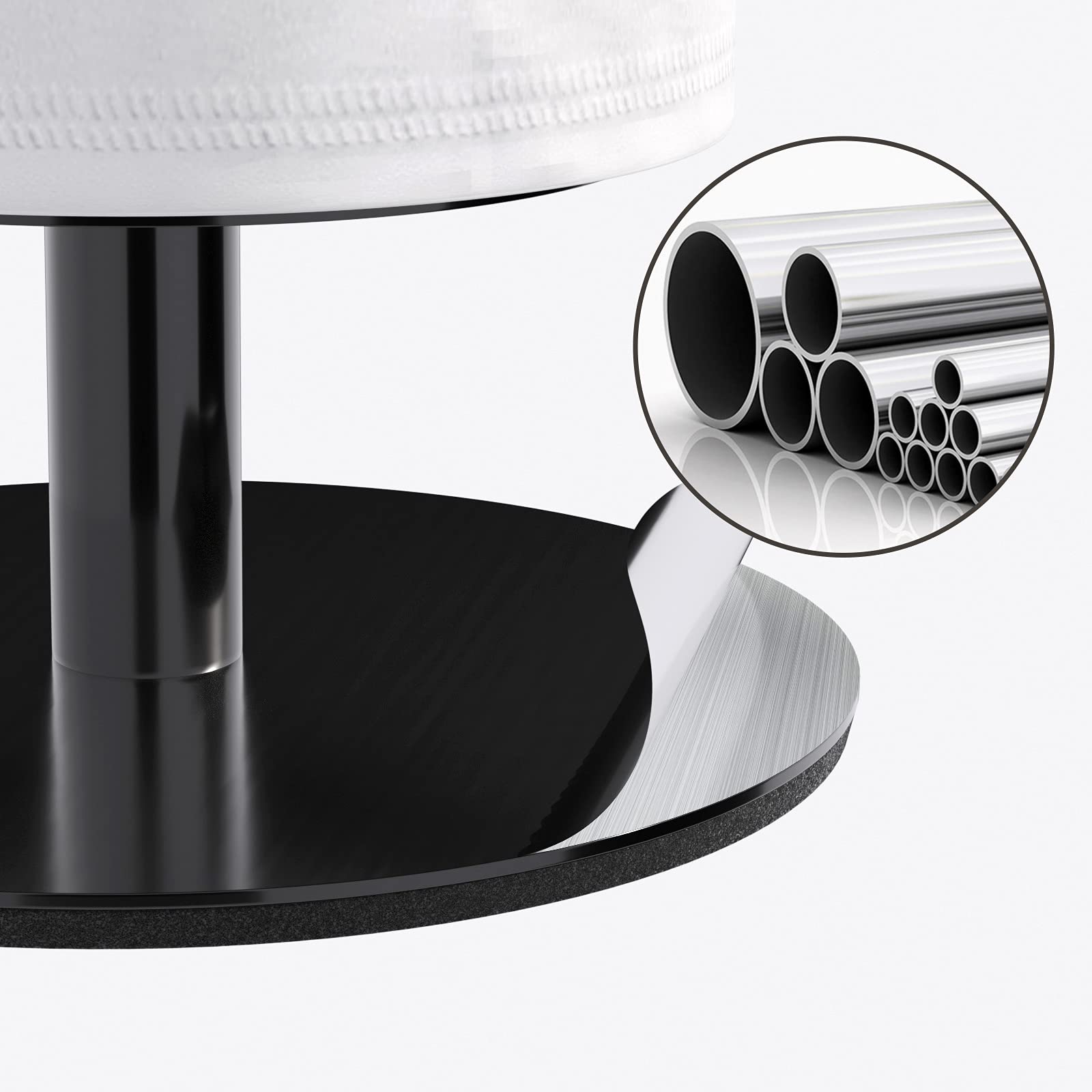 Matte Black Stainless Steel Free-Standing Toilet Paper Holder - Holds 5 Rolls | Bathroom Storage Organizer for Toilet Paper | Perfect for Home, Office & Guest Bathroom Decor